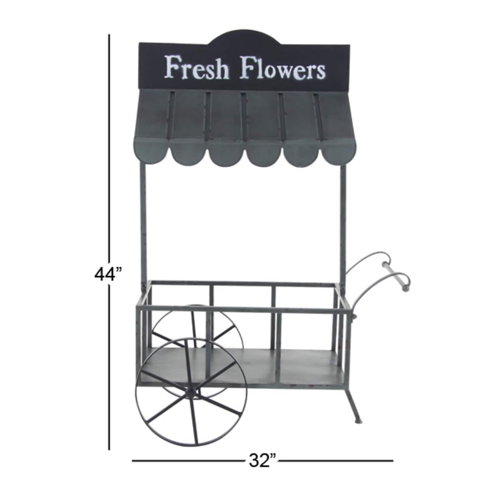 Black Metal Farmhouse Plantstand, 32&#x22; x 44&#x22;
