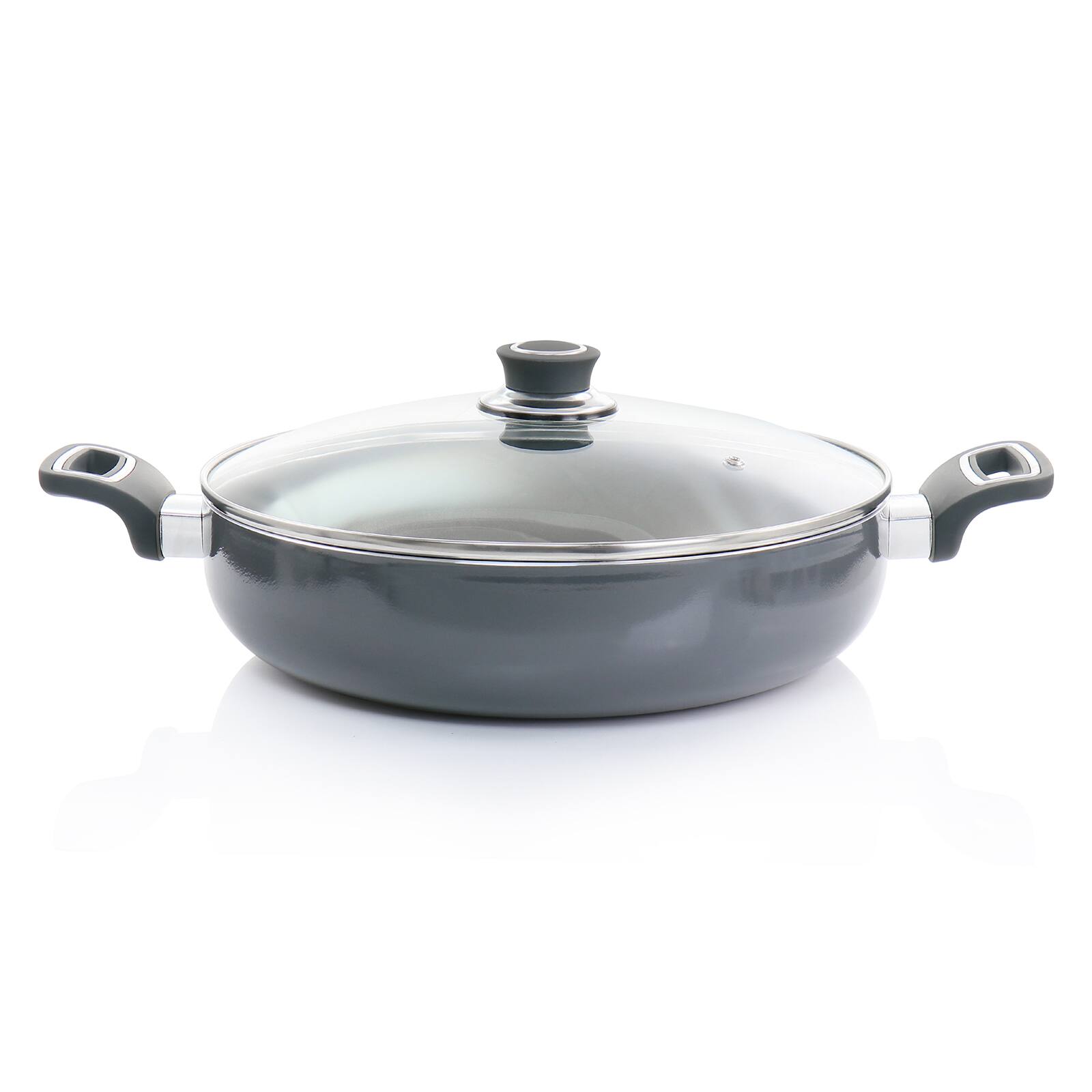 Oster Legacy 5qt. Gray Aluminum Nonstick Everyday Pan
