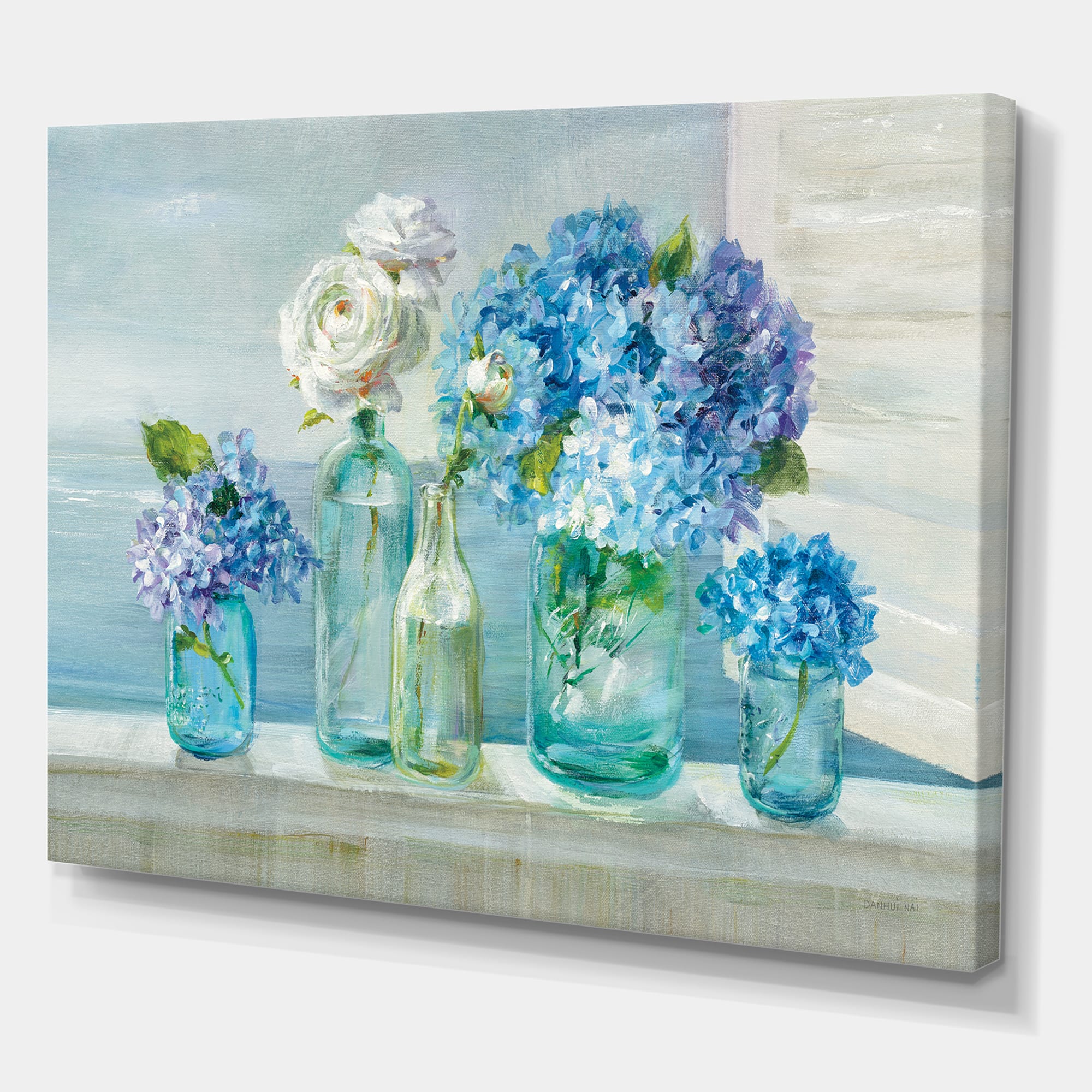 Designart - Coastl Flowers Bouquets - Nautical & Coastal Canvas Art