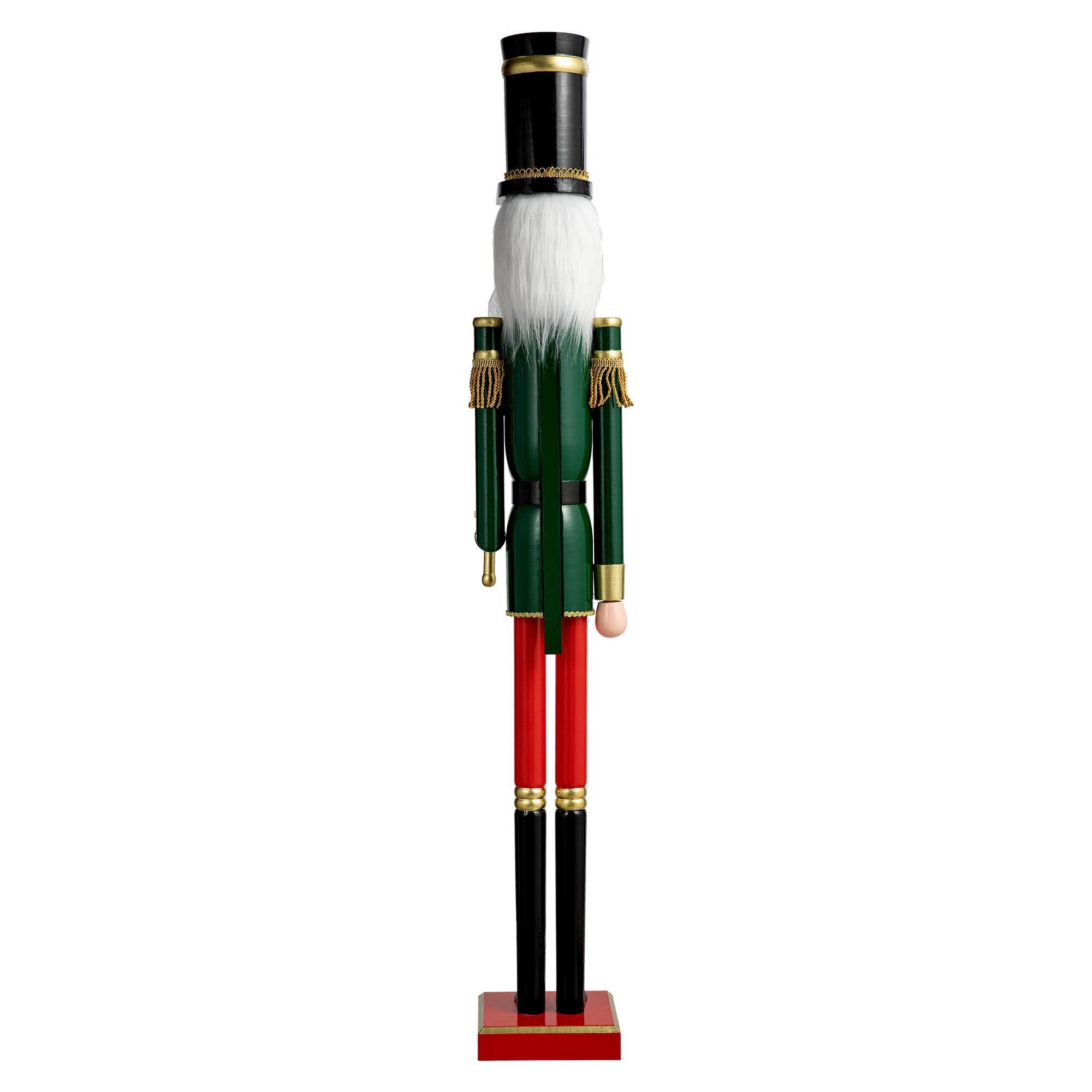 Glitzhome® 3.5ft. Wooden Christmas Soldier Nutcracker