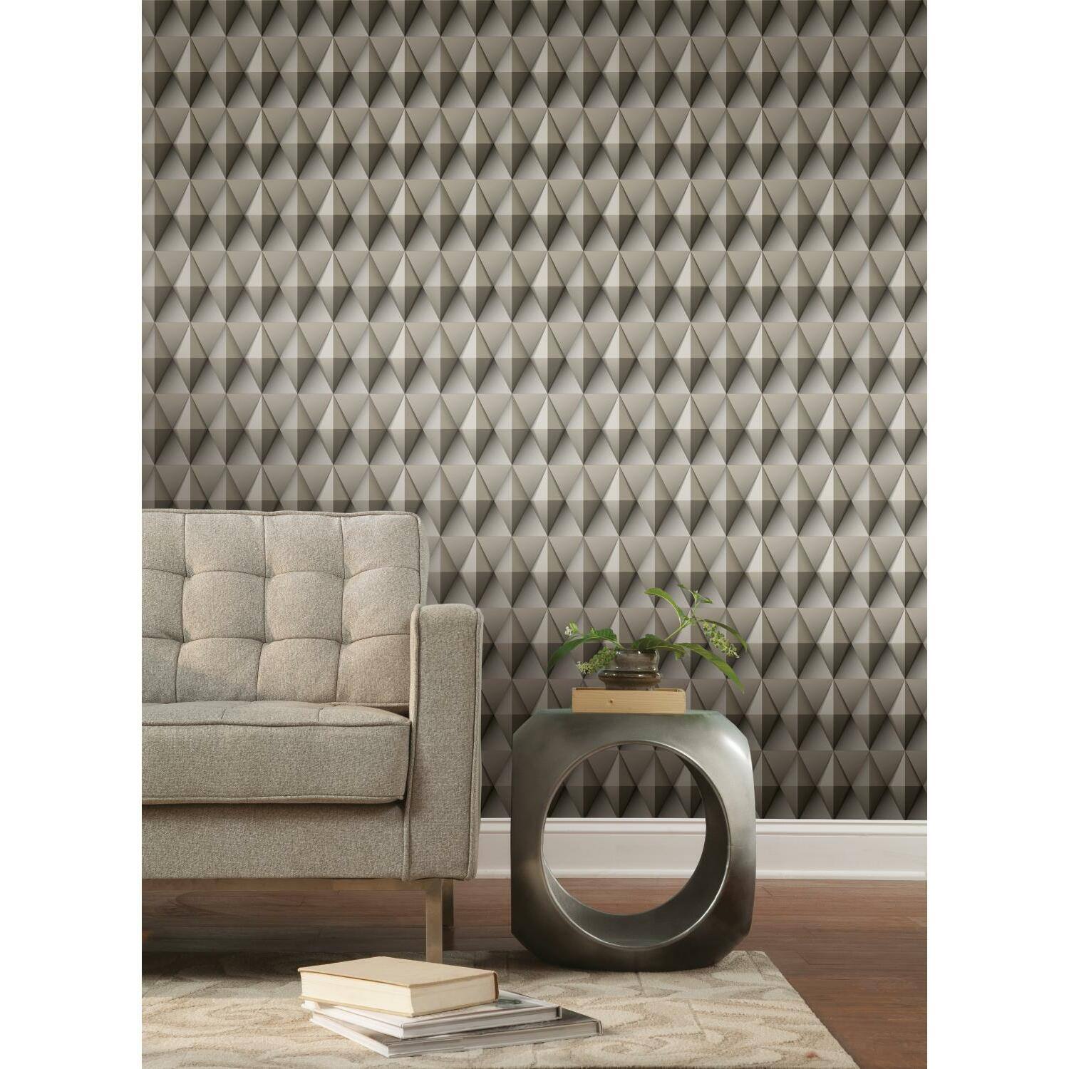 RoomMates Paragon Geometric Peel &#x26; Stick Wallpaper