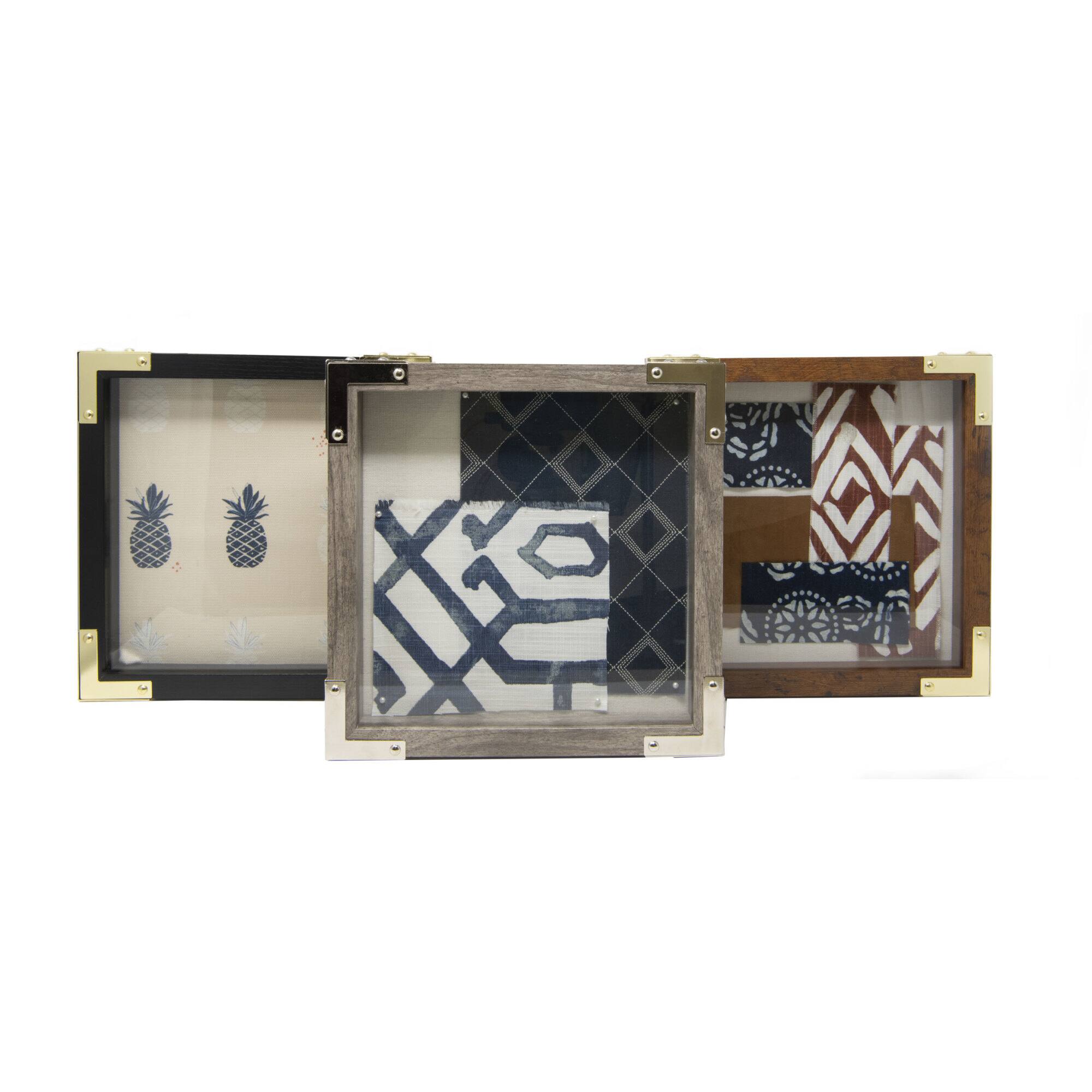 Dritz Home® Small Antique Brass Textured Campaign Corners, 4ct.