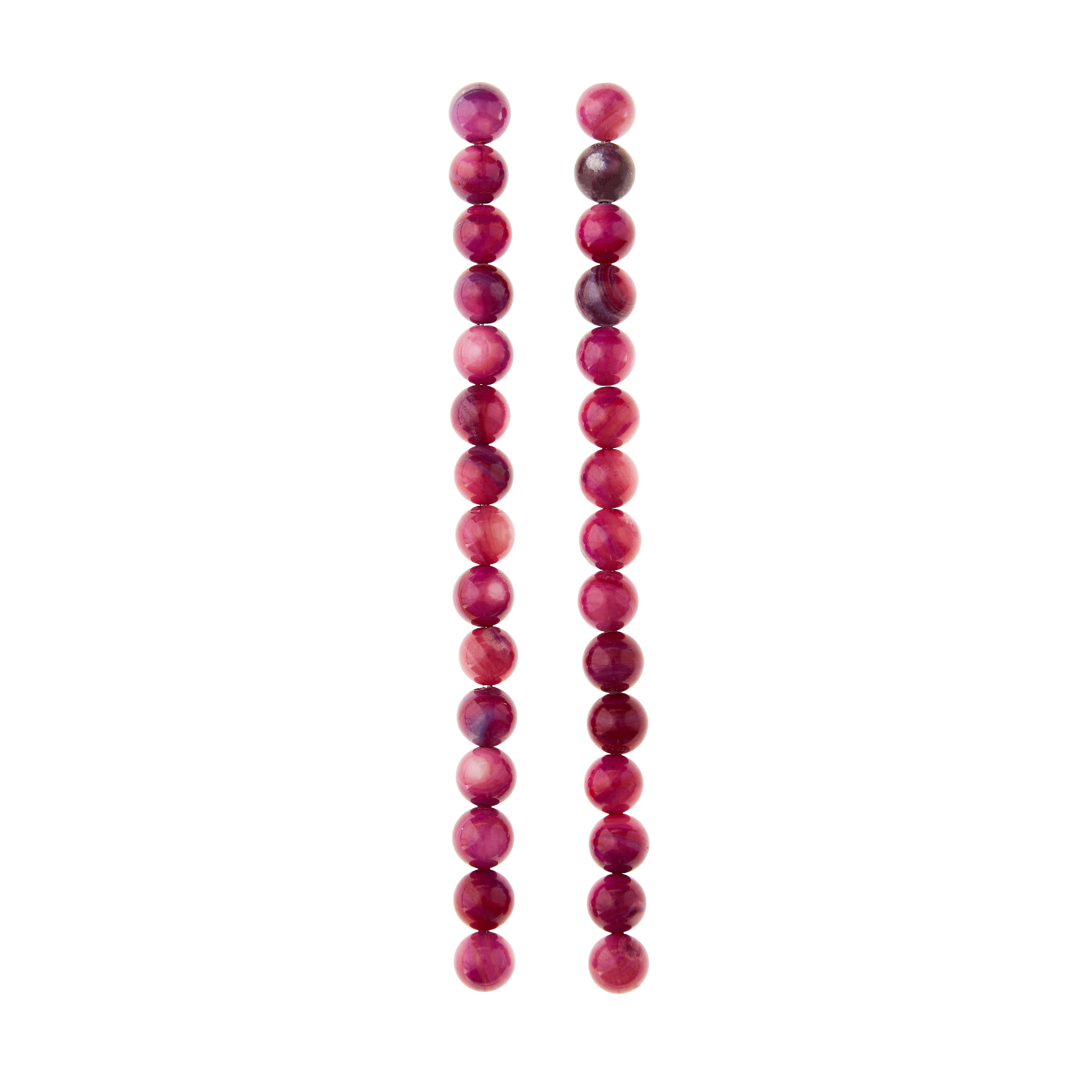 Amethyst Shell Round Beads, 8mm by Bead Landing&#x2122;