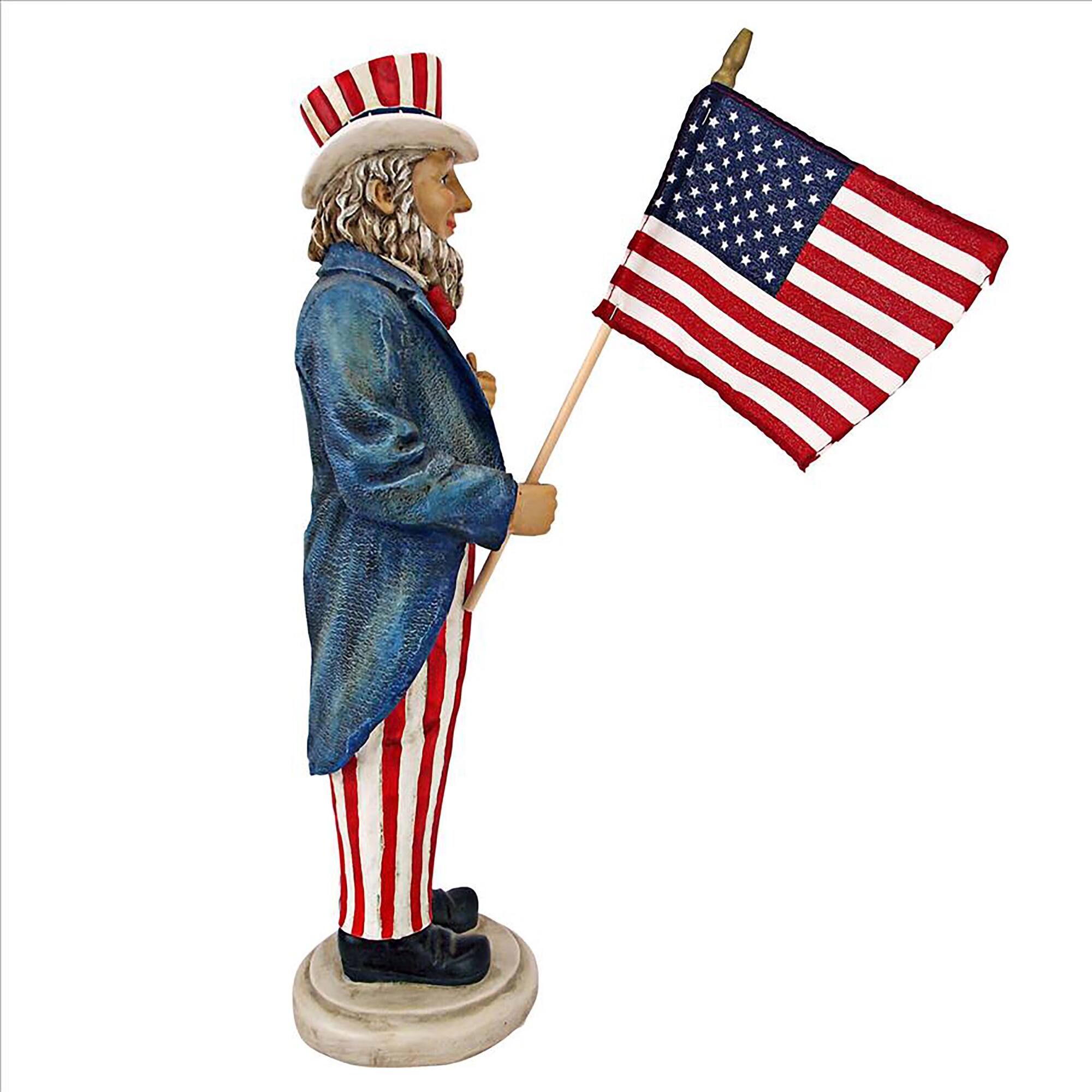Design Toscano 16" Uncle Sam Yankee Doodle Dandy Statue
