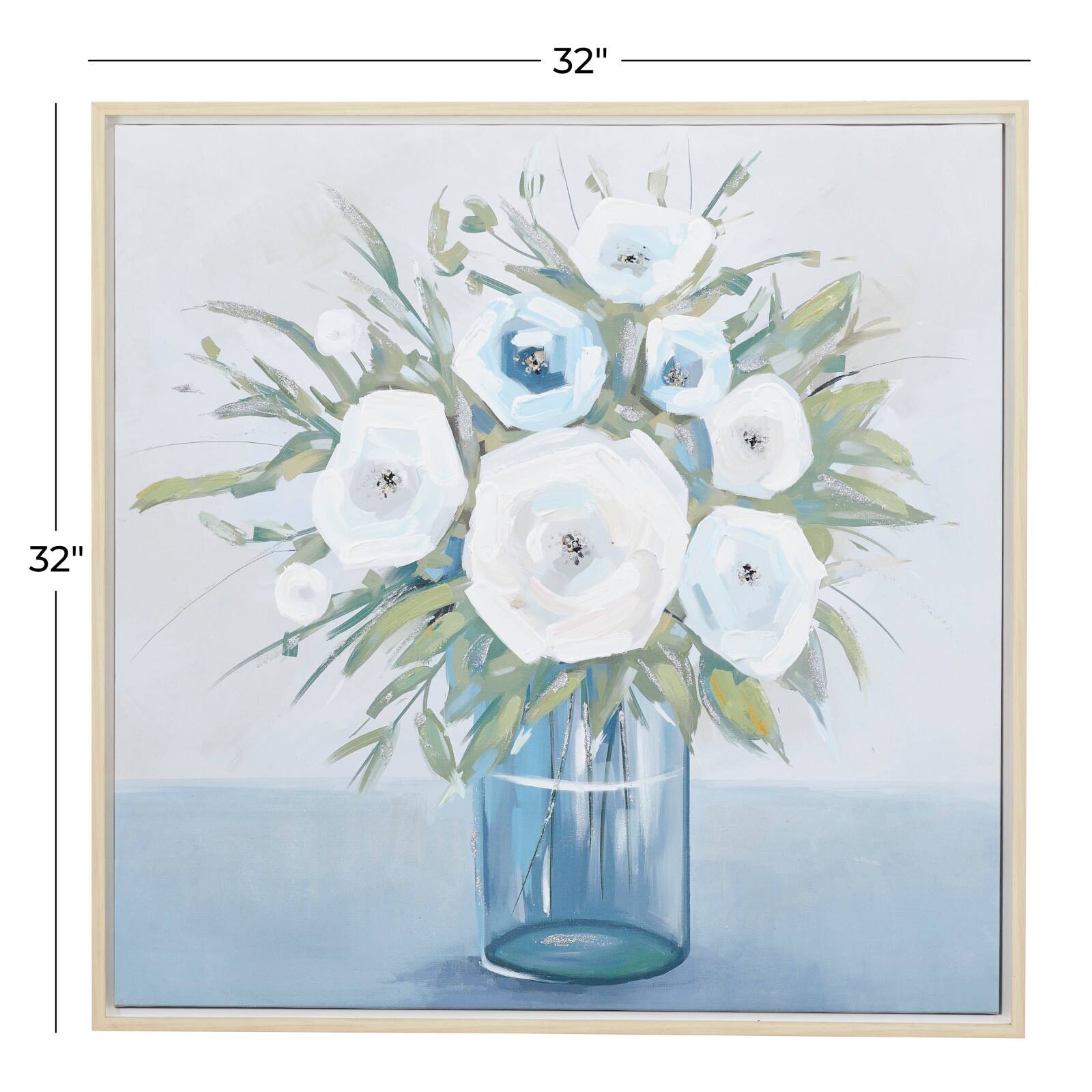 Multi Polystone French Country Framed Wall Art, 32" x 32" x 2"