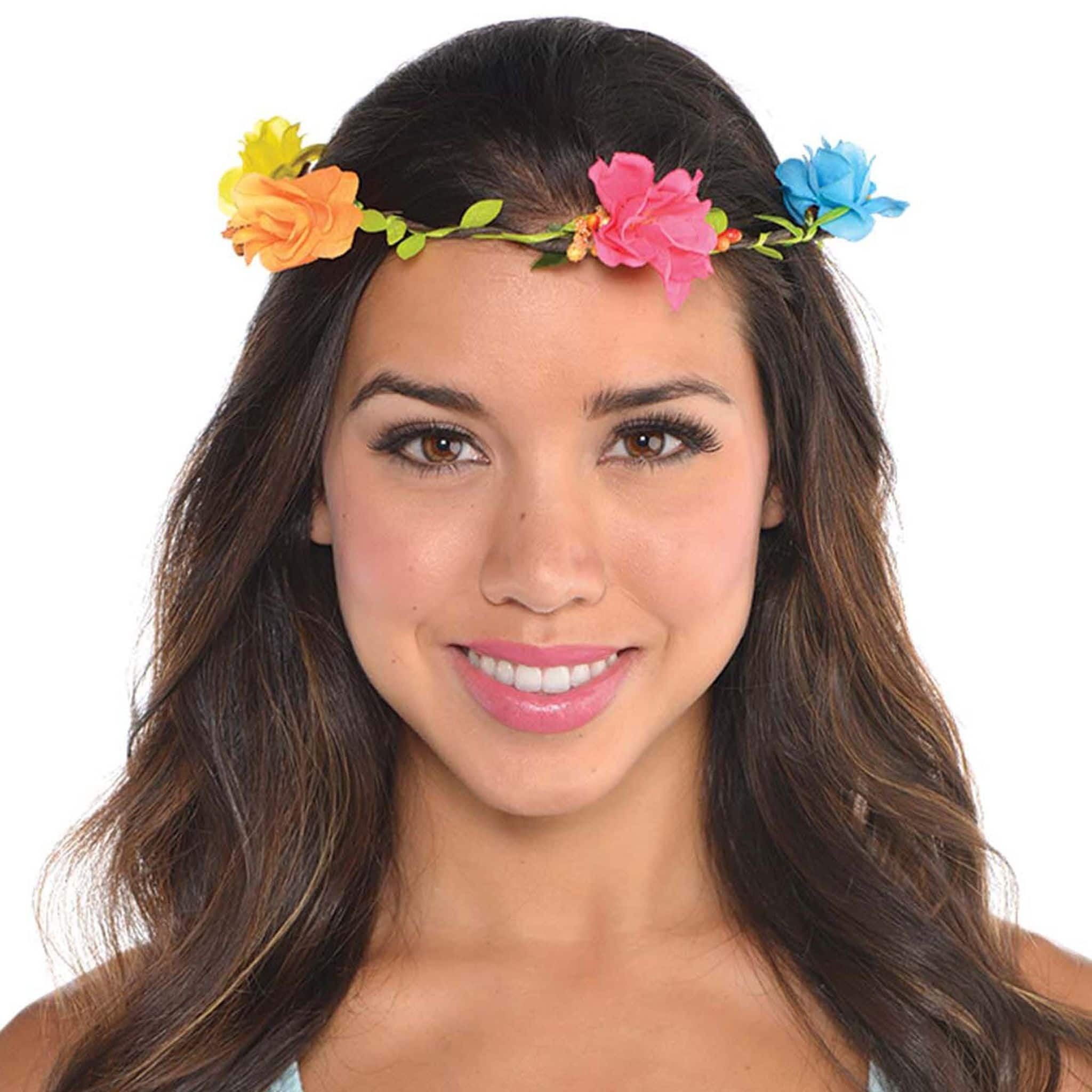 Summer Luau Neon Head Wreath