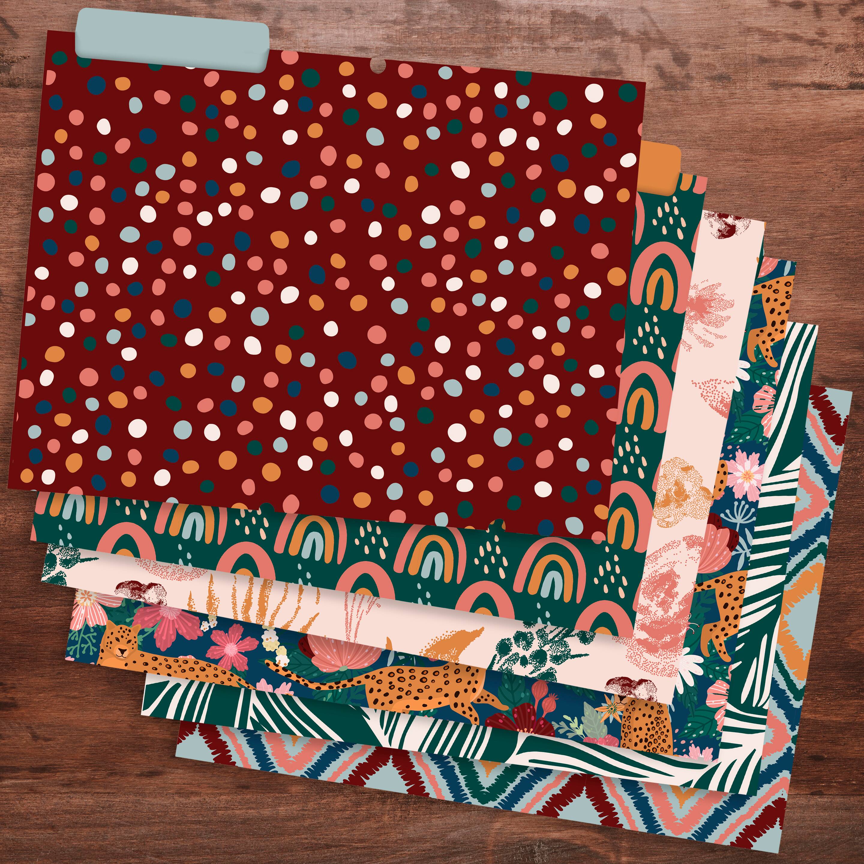TF Publishing Boho Designer File Folder Set
