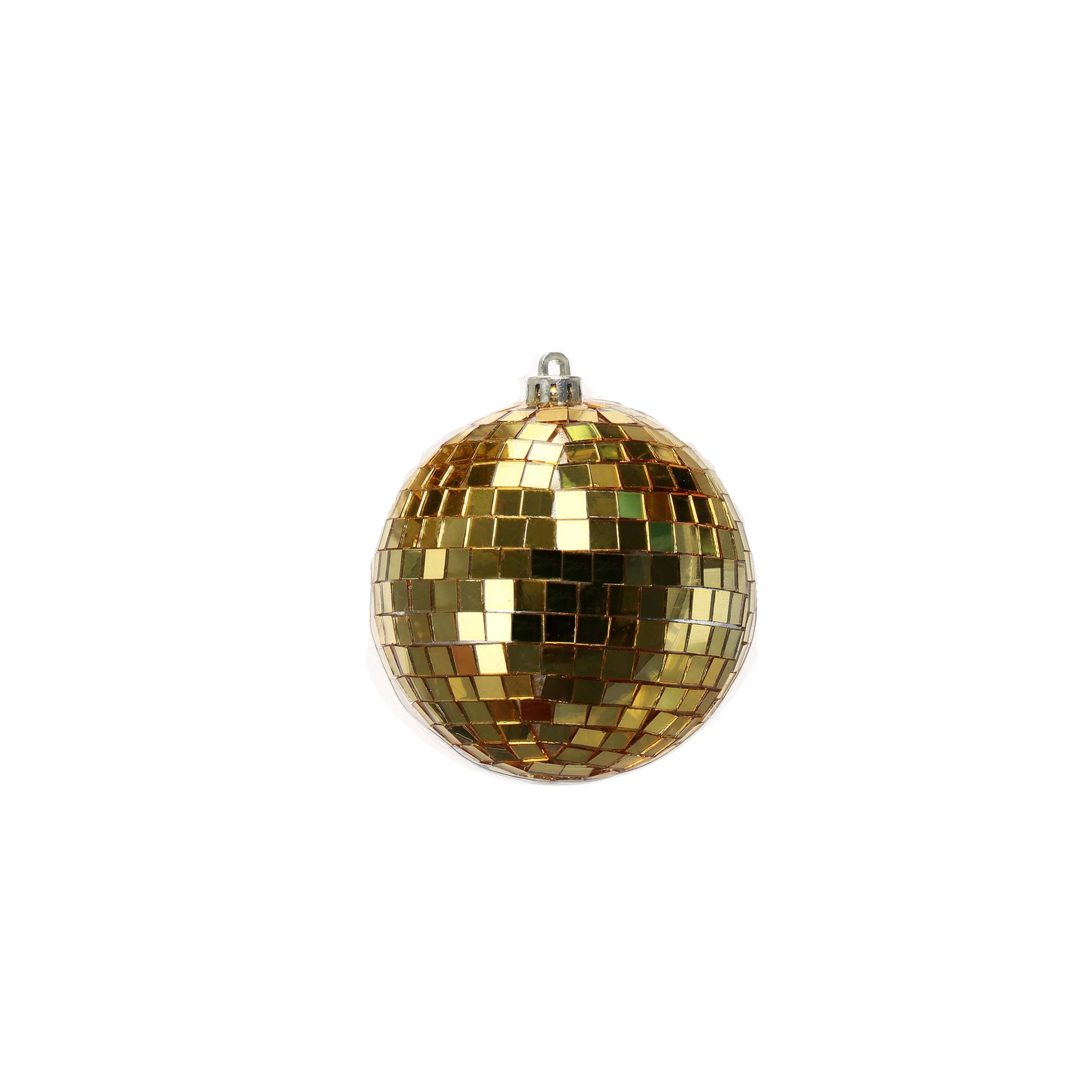Ornement de boule disco or de 10,1 cm d&#x2019;Ashland paquet de 2