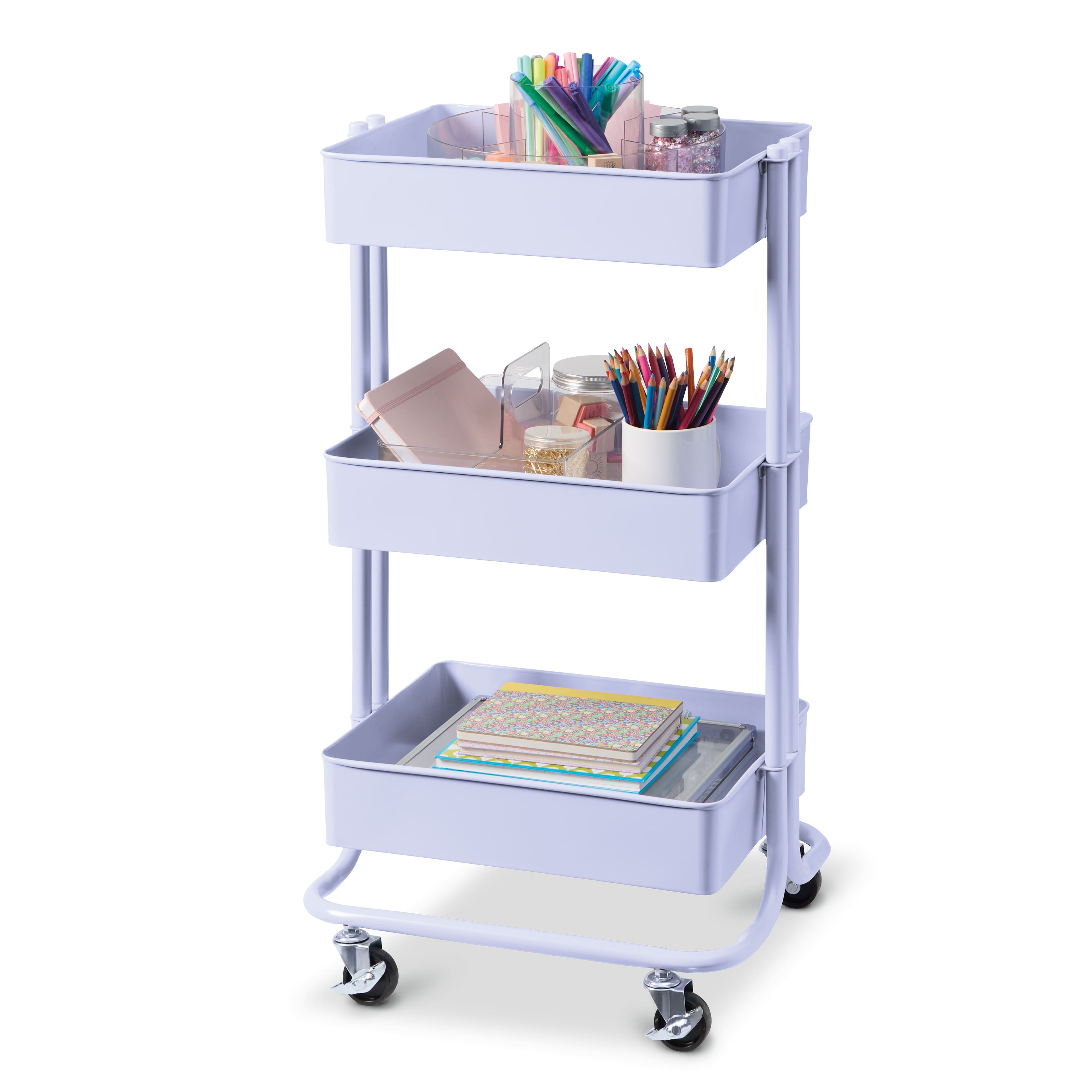 Lexington 3-Tier Rolling Cart by Simply Tidy&#xAE;