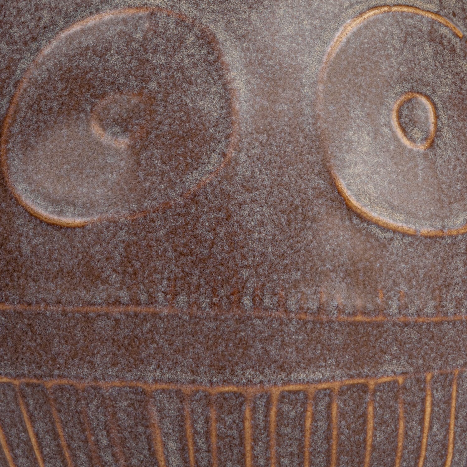 Hello Honey&#xAE; 6.5&#x22; Plum Reactive Glaze Pattern Debossed Stoneware Planter