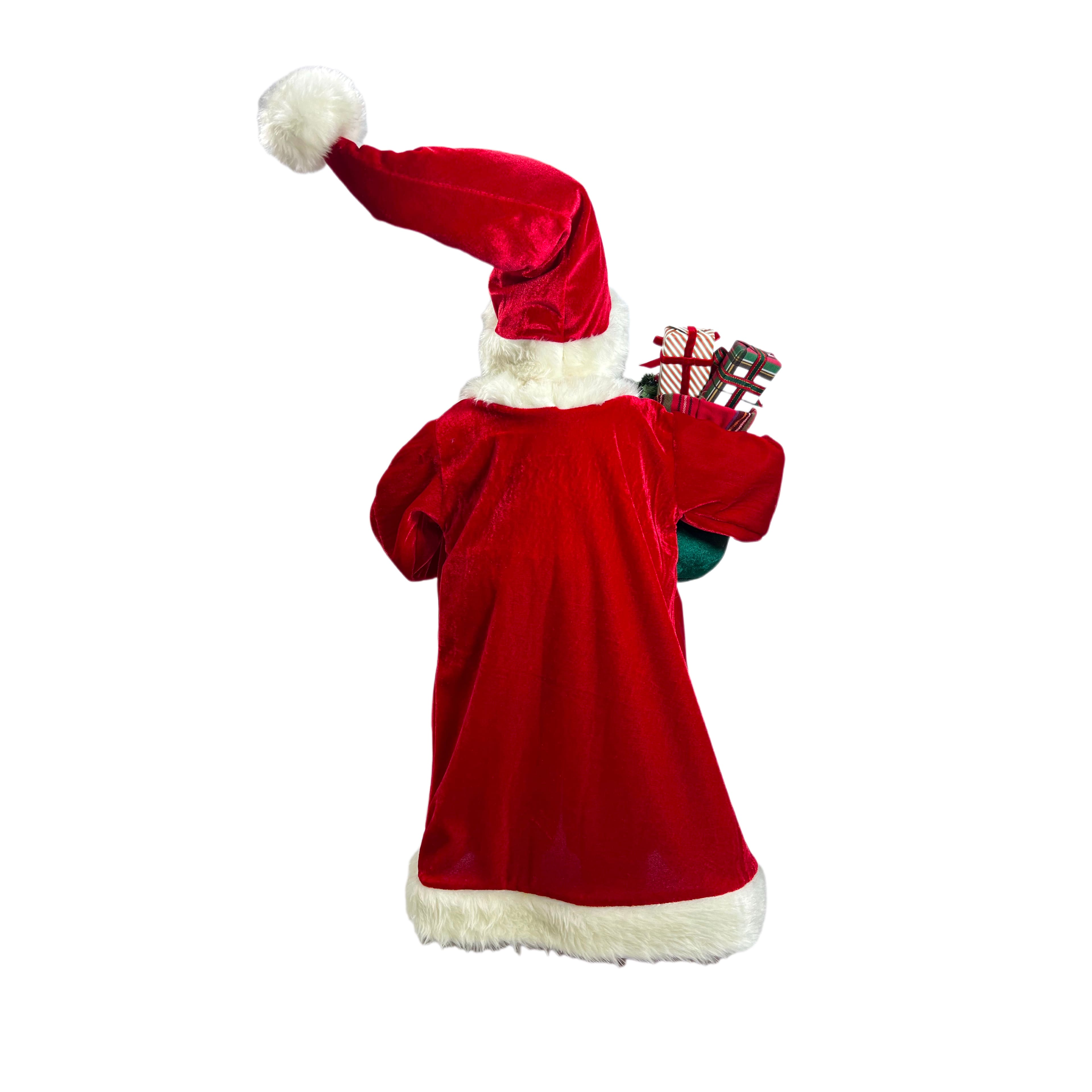 24&#x22; Santa with Toy Bag &#x26; Garland Tabletop D&#xE9;cor by Ashland&#xAE;