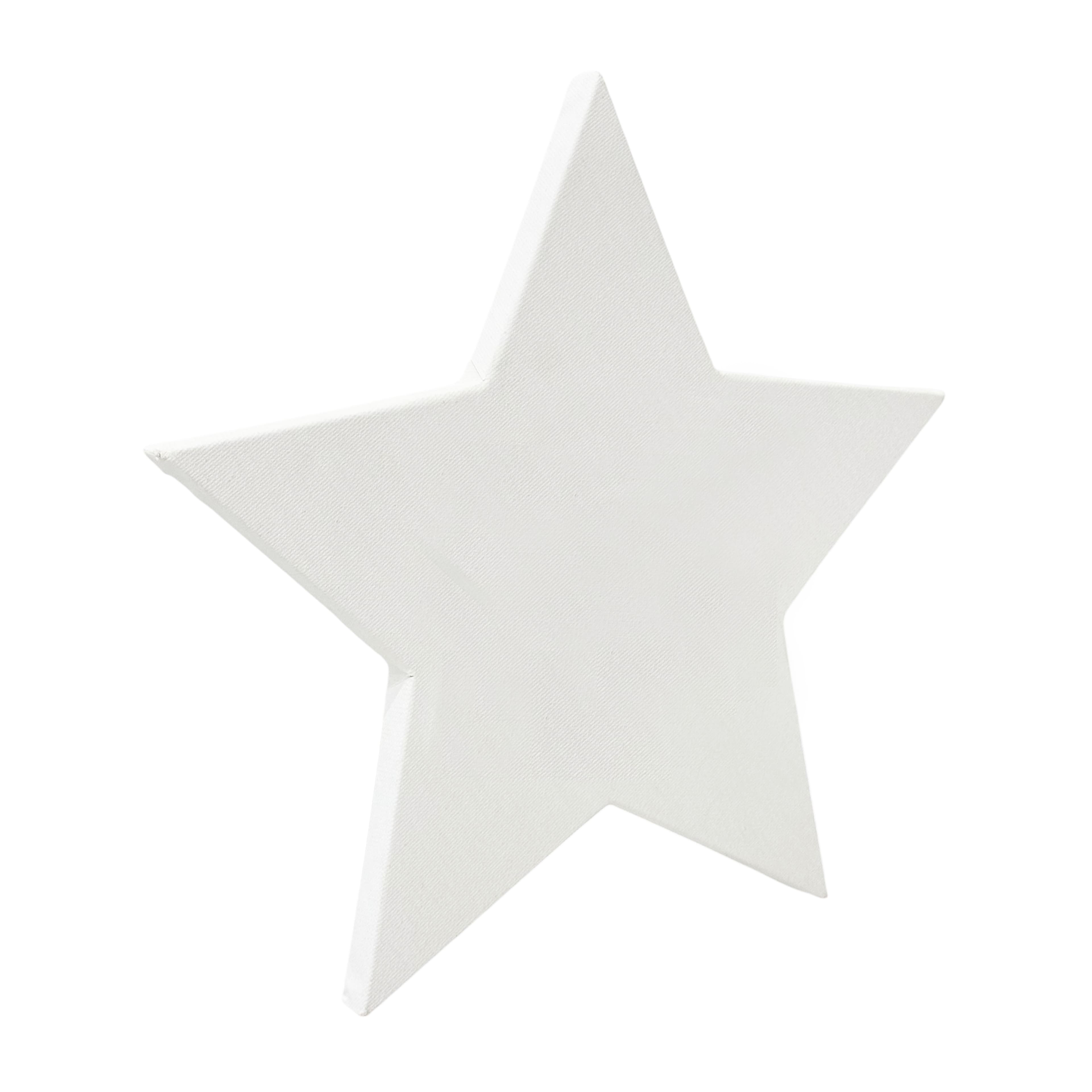 10" x 10" White Star Cotton Duck Canvas by Craft Smart™