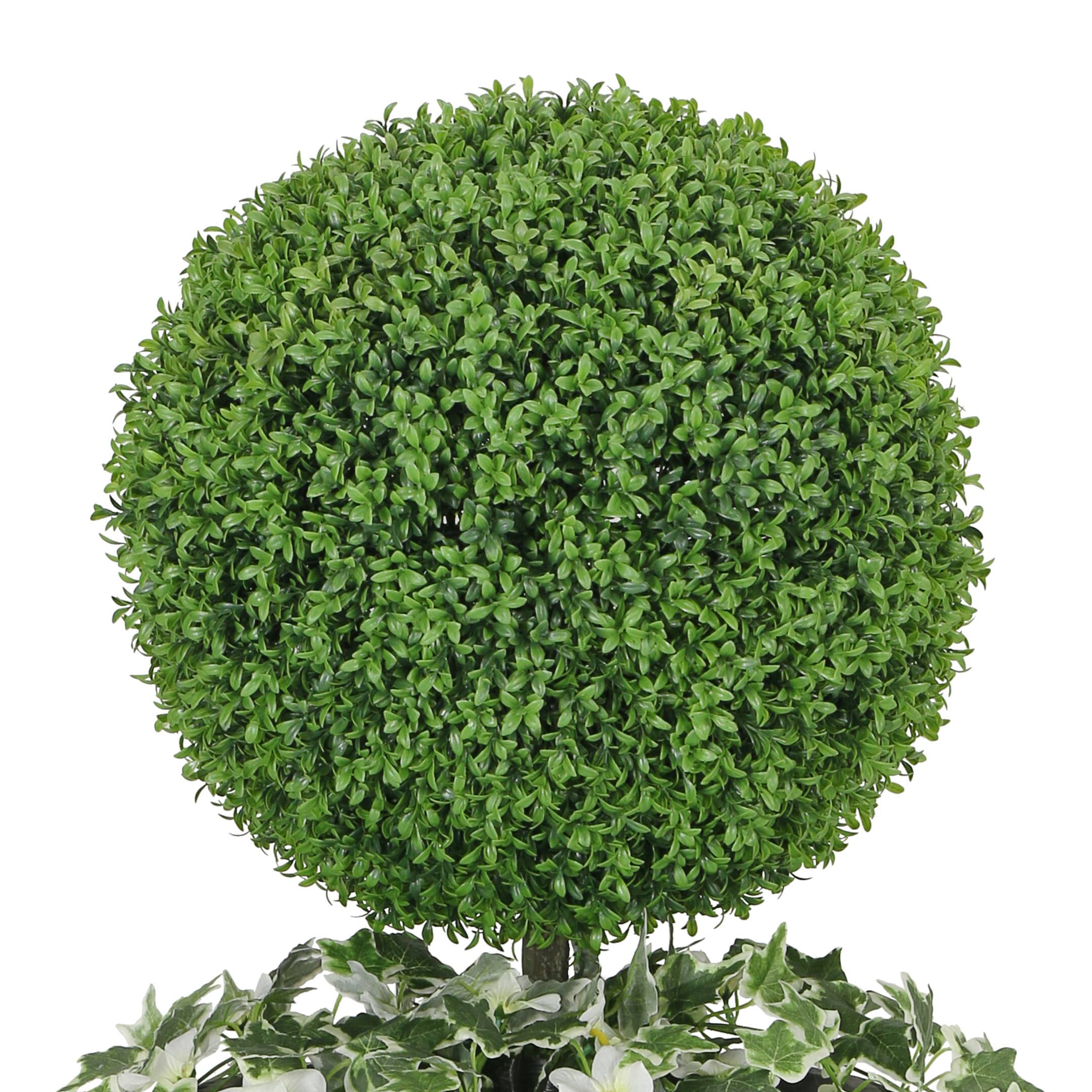 3.5ft. Topiary Boxwood Artificial Tree in Decorative Urn