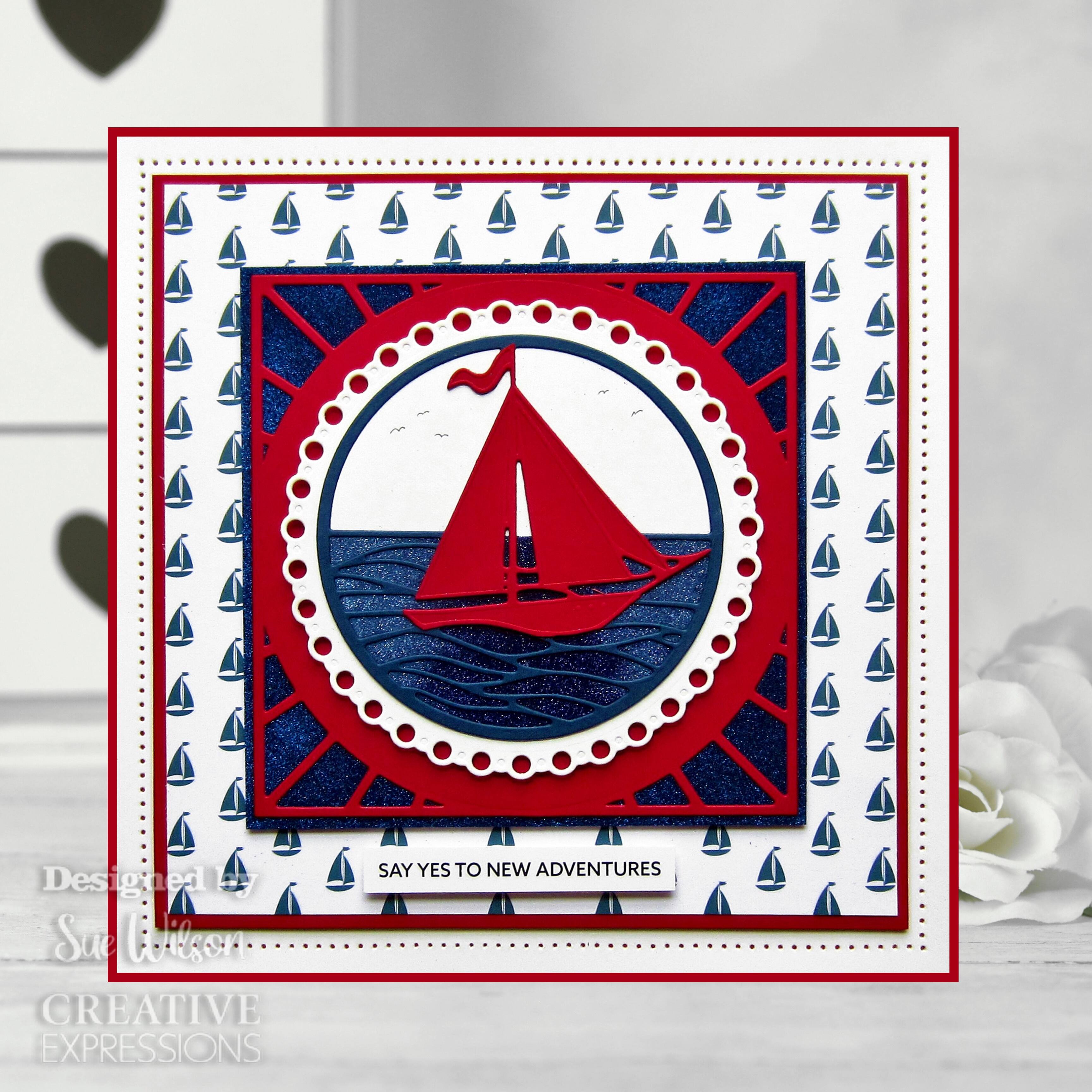 Creative Expressions Single-Sided Paper Pad 8" x 8" 24 ct. Nautical Adventure By Sue Wilson