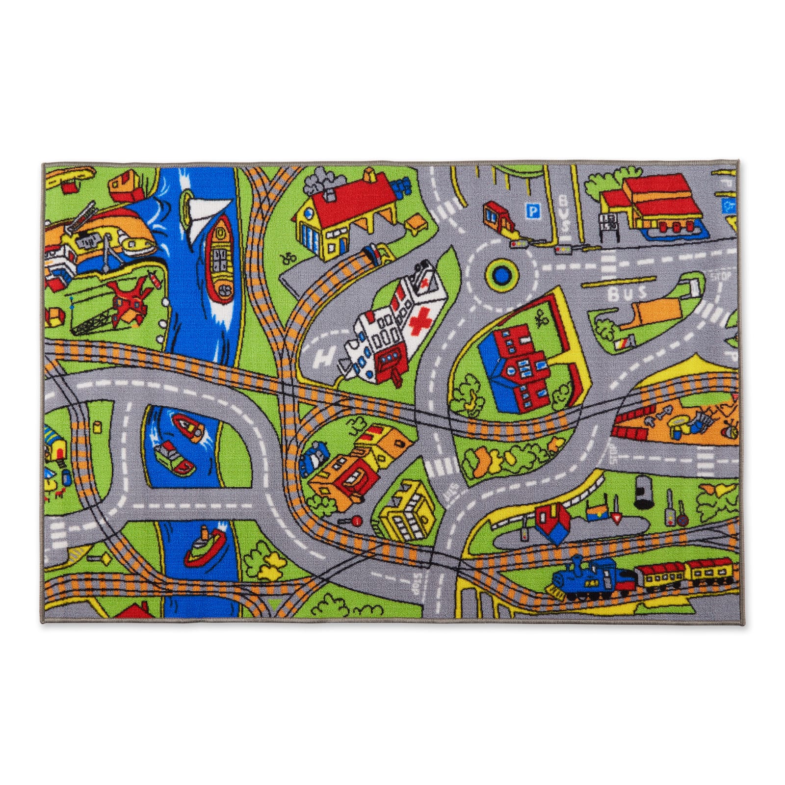 DII® Street Map Kids Play Rug, 3ft. x 5ft.