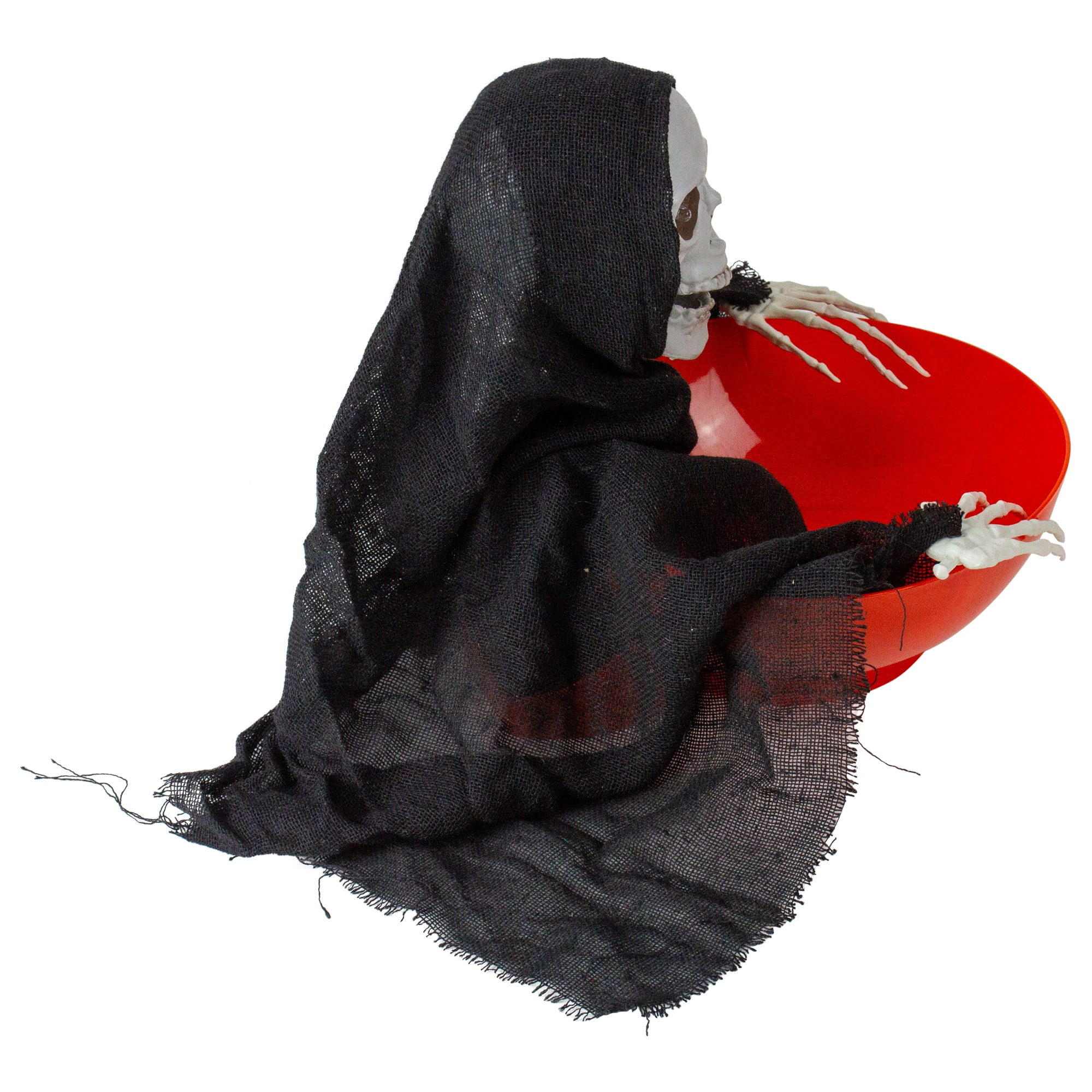 10.5&#x22; Animated Grim Reaper Halloween Candy Bowl