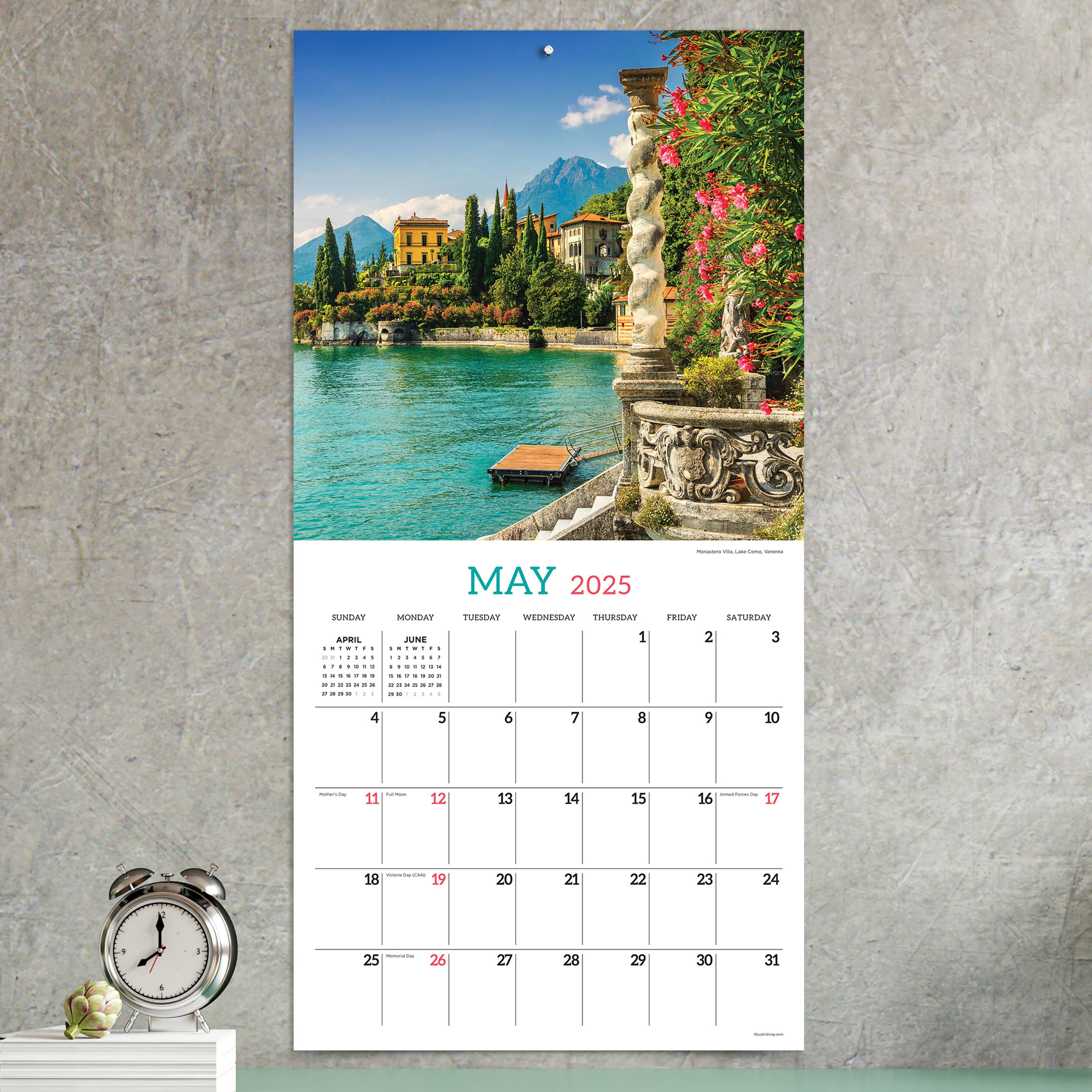 TF Publishing 2025 Italy Wall Calendar