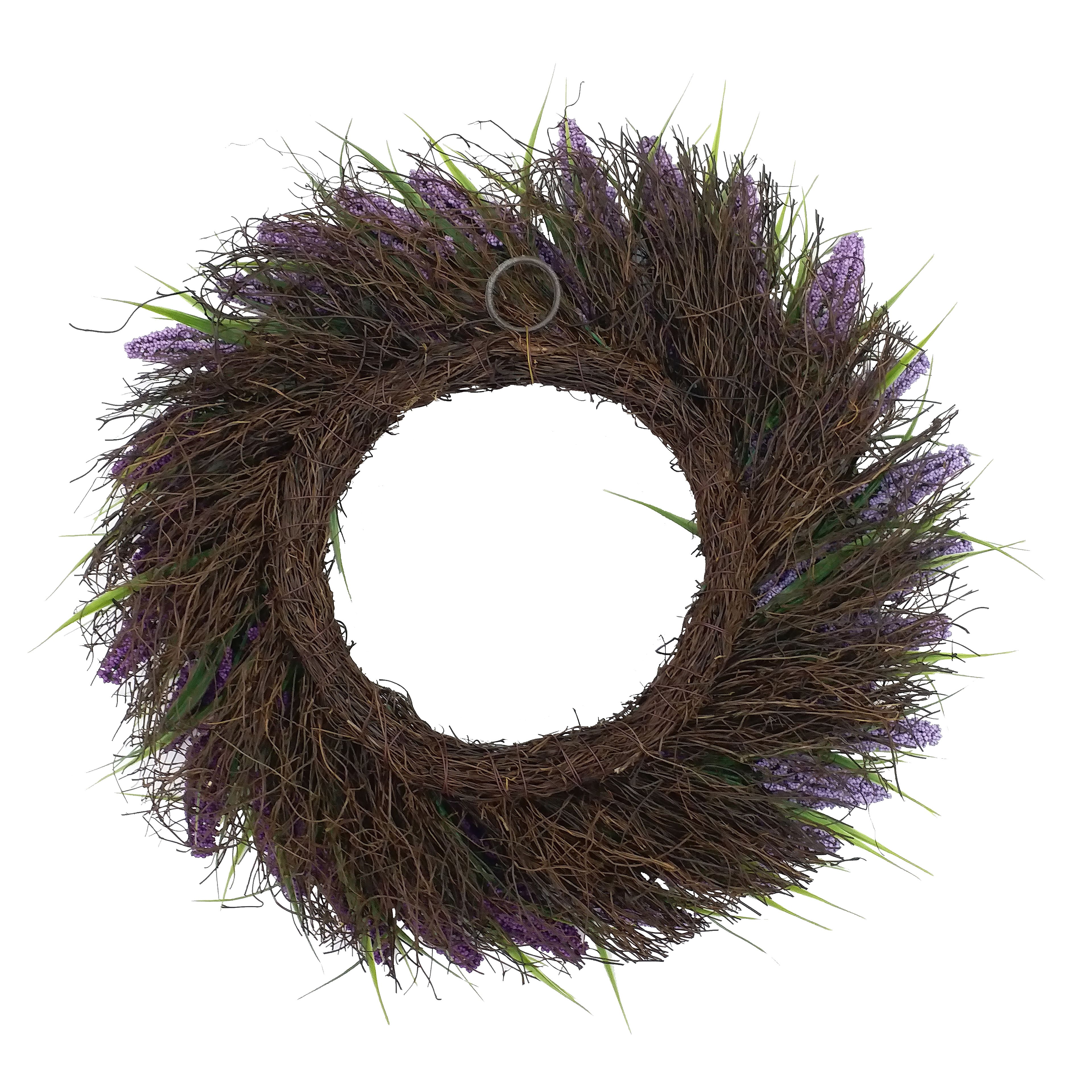 22&#x22; Purple Heather Wreath by Ashland&#xAE;