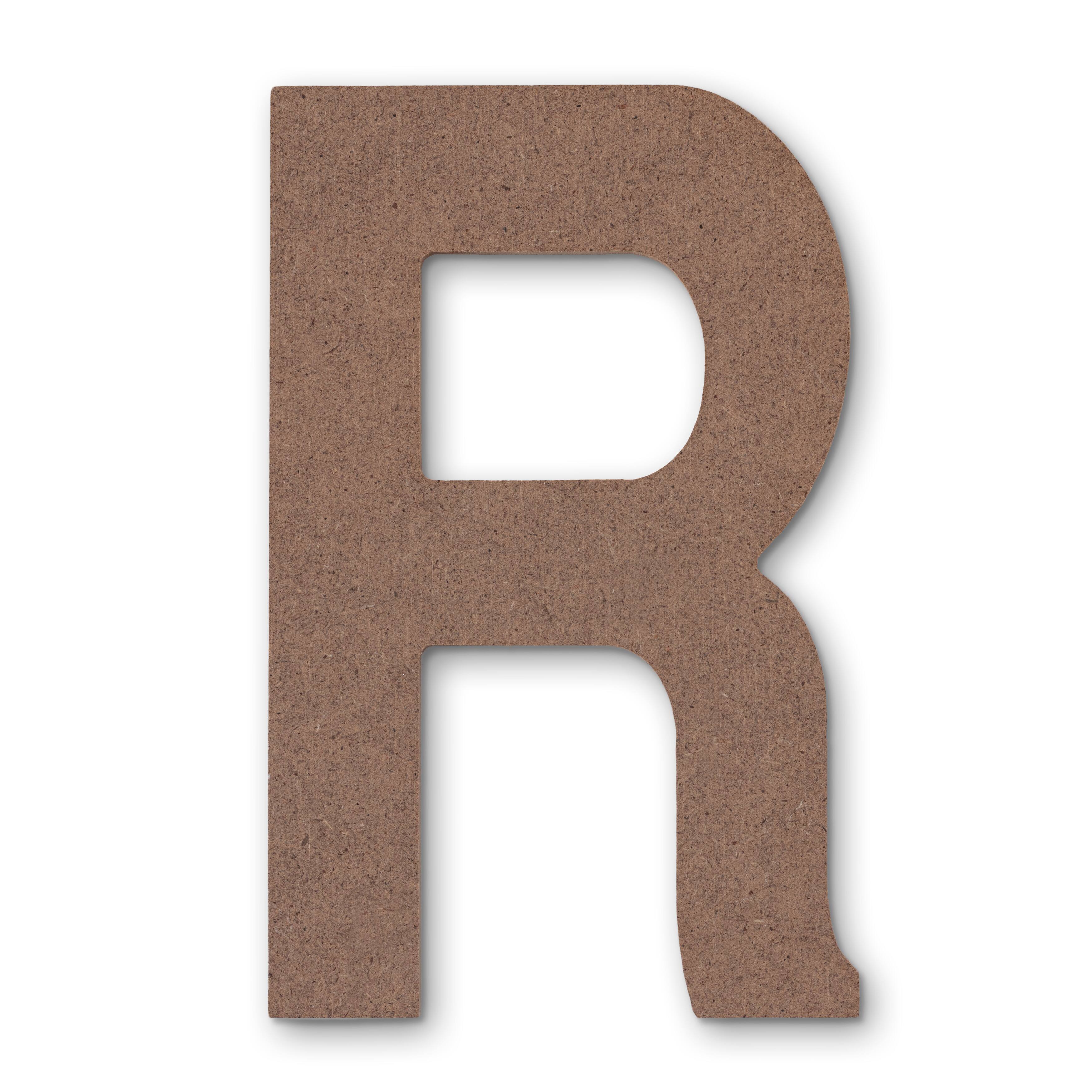 5 Unfinished Wood Letter by Make Market | Alphabet R | 5 in