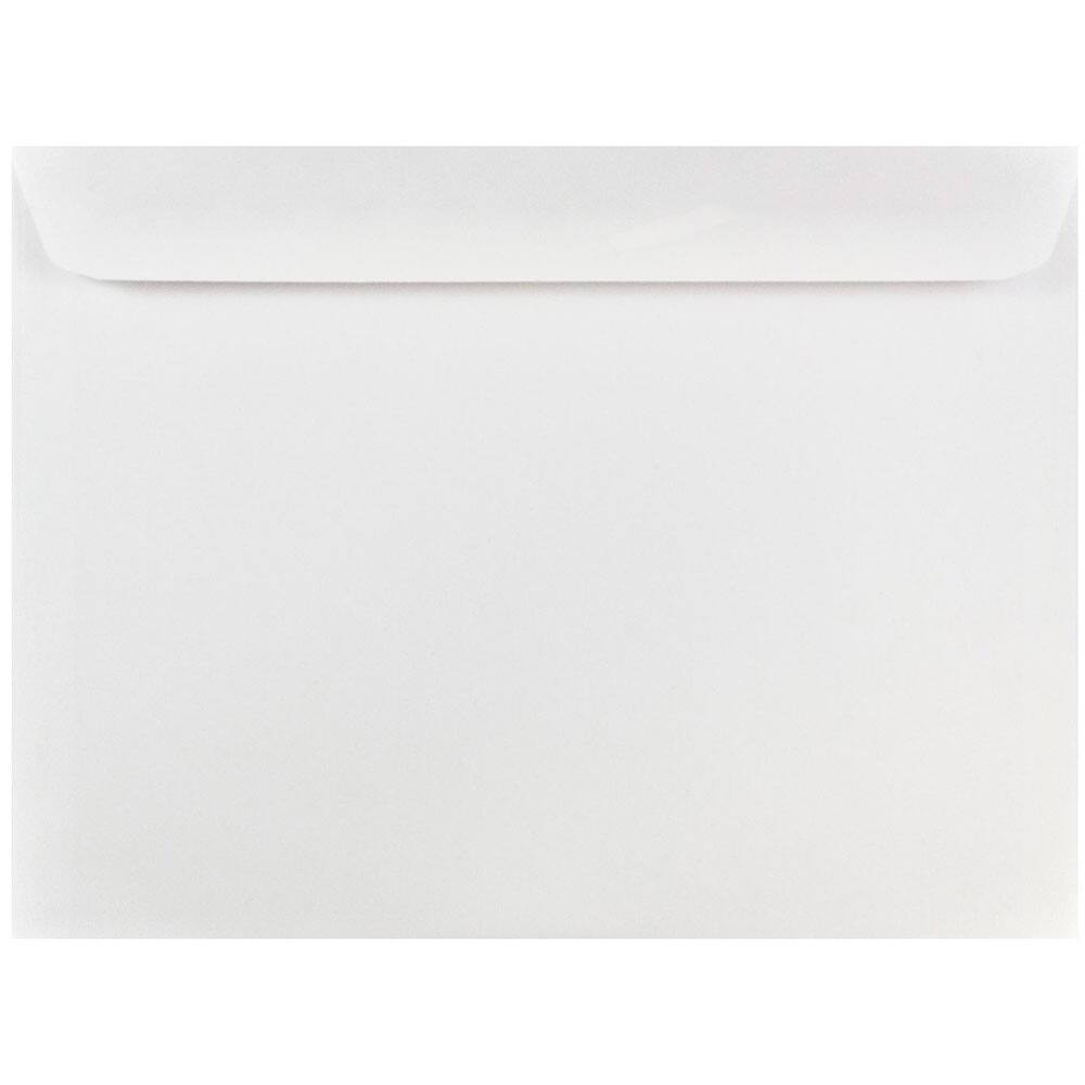 JAM Paper 8.75" x 11.5" White Booklet Commercial Envelopes, 50ct.