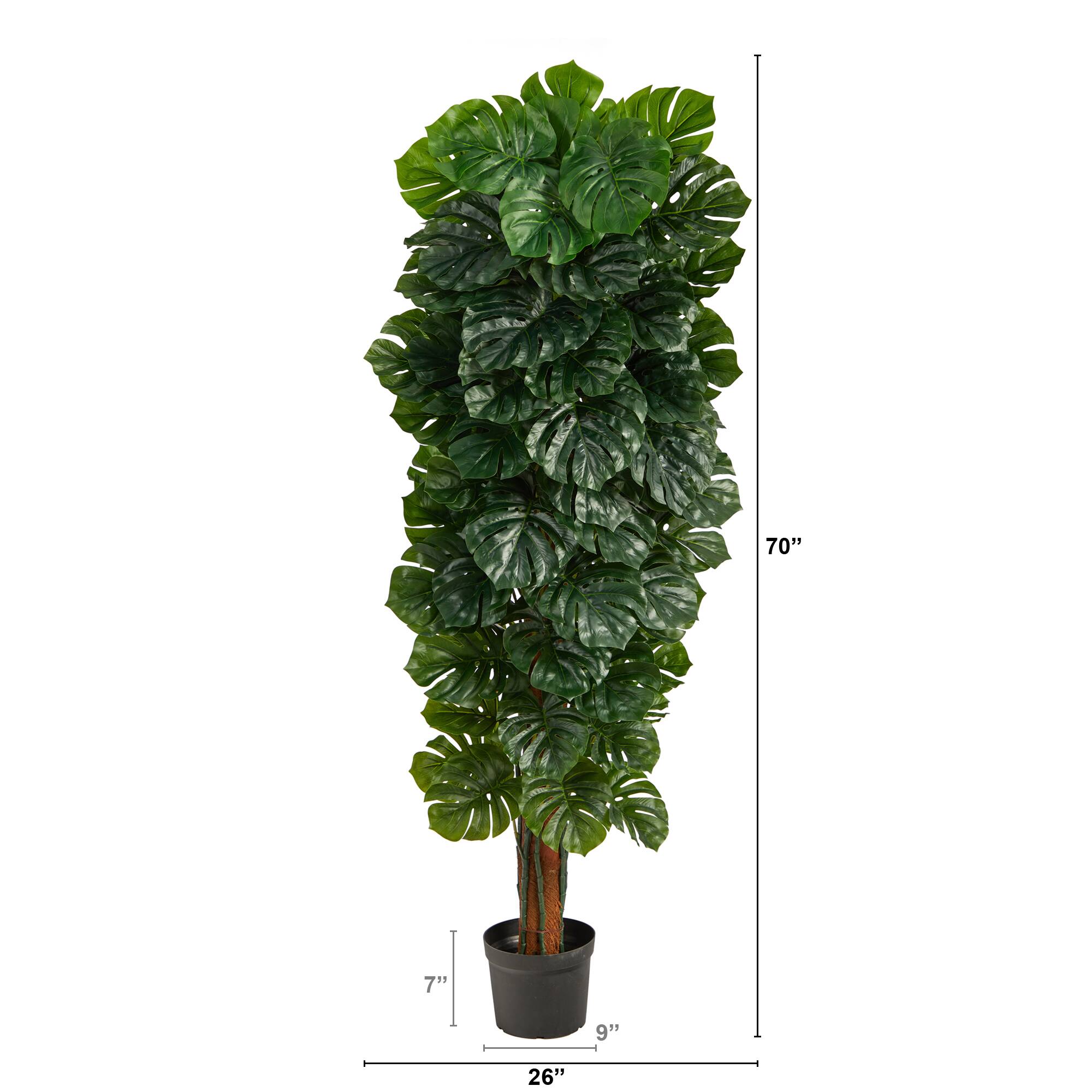 70'' Potted Monstera Artificial Tree