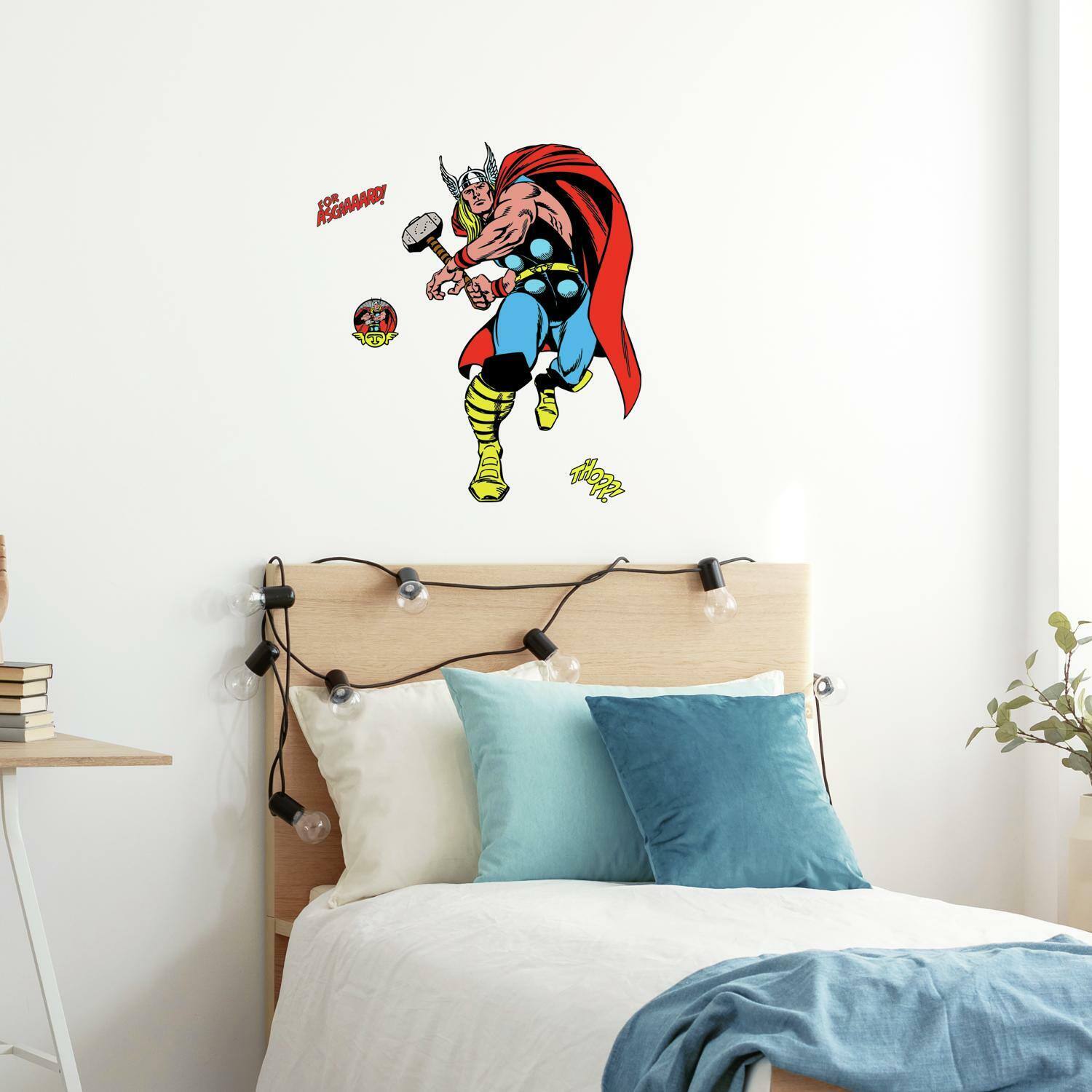 RoomMates Marvel Classic Thor Comic Peel &#x26; Stick Giant Wall Decal