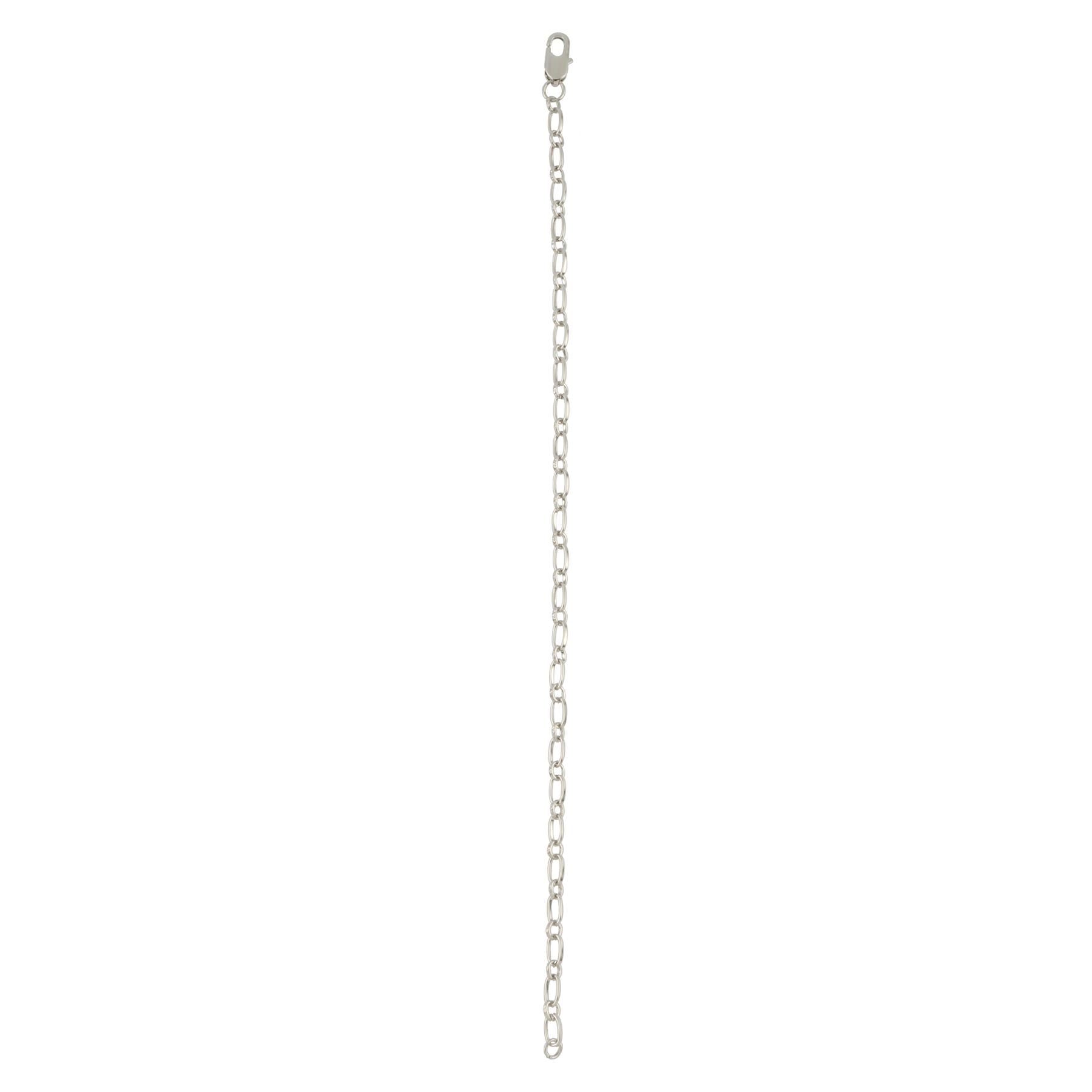 12 Pack: 7.5" Rhodium Paperclip Charm Bracelet by Bead Landing™