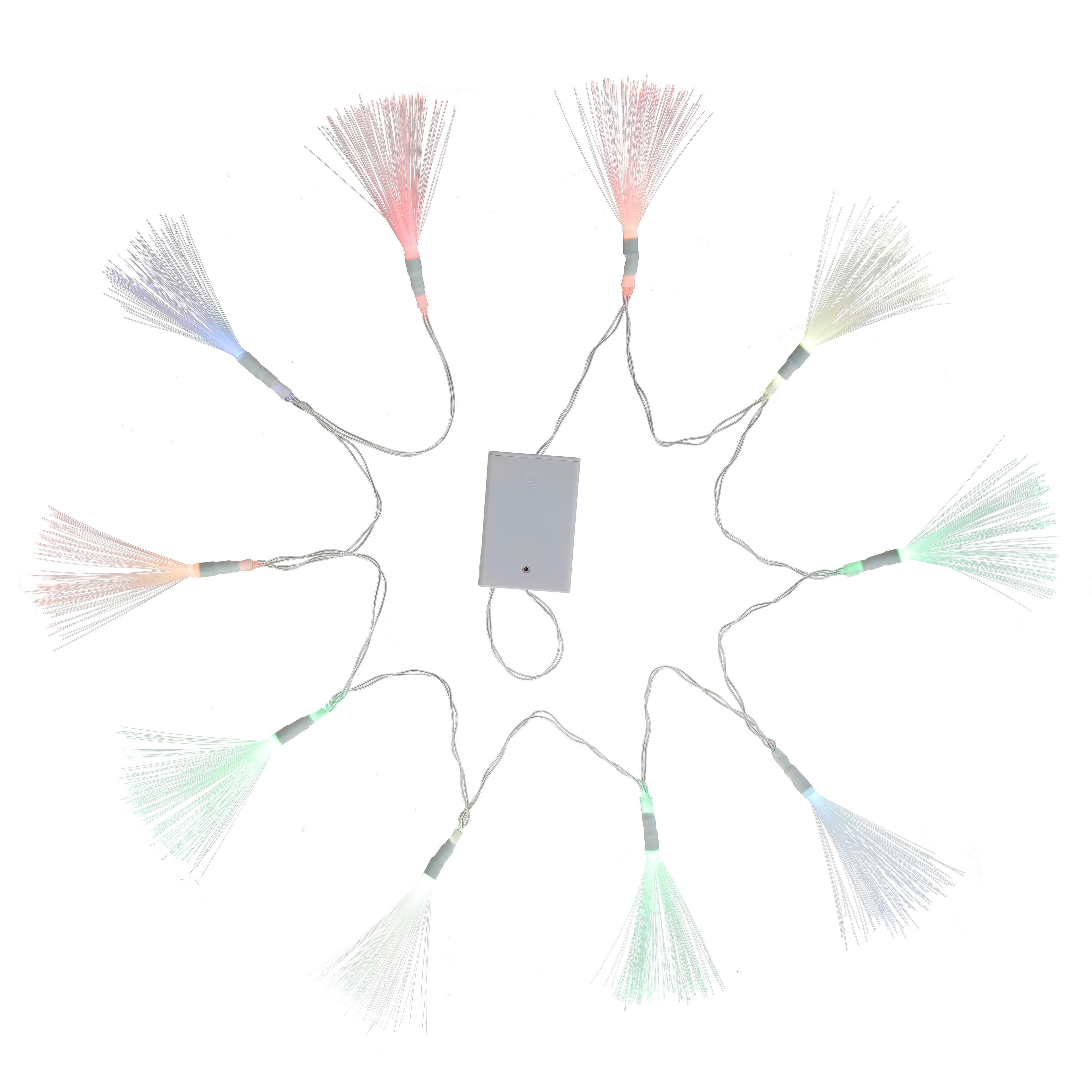 10ct. Color Changing Fiber Optic Starburst String Lights by Ashland&#xAE;