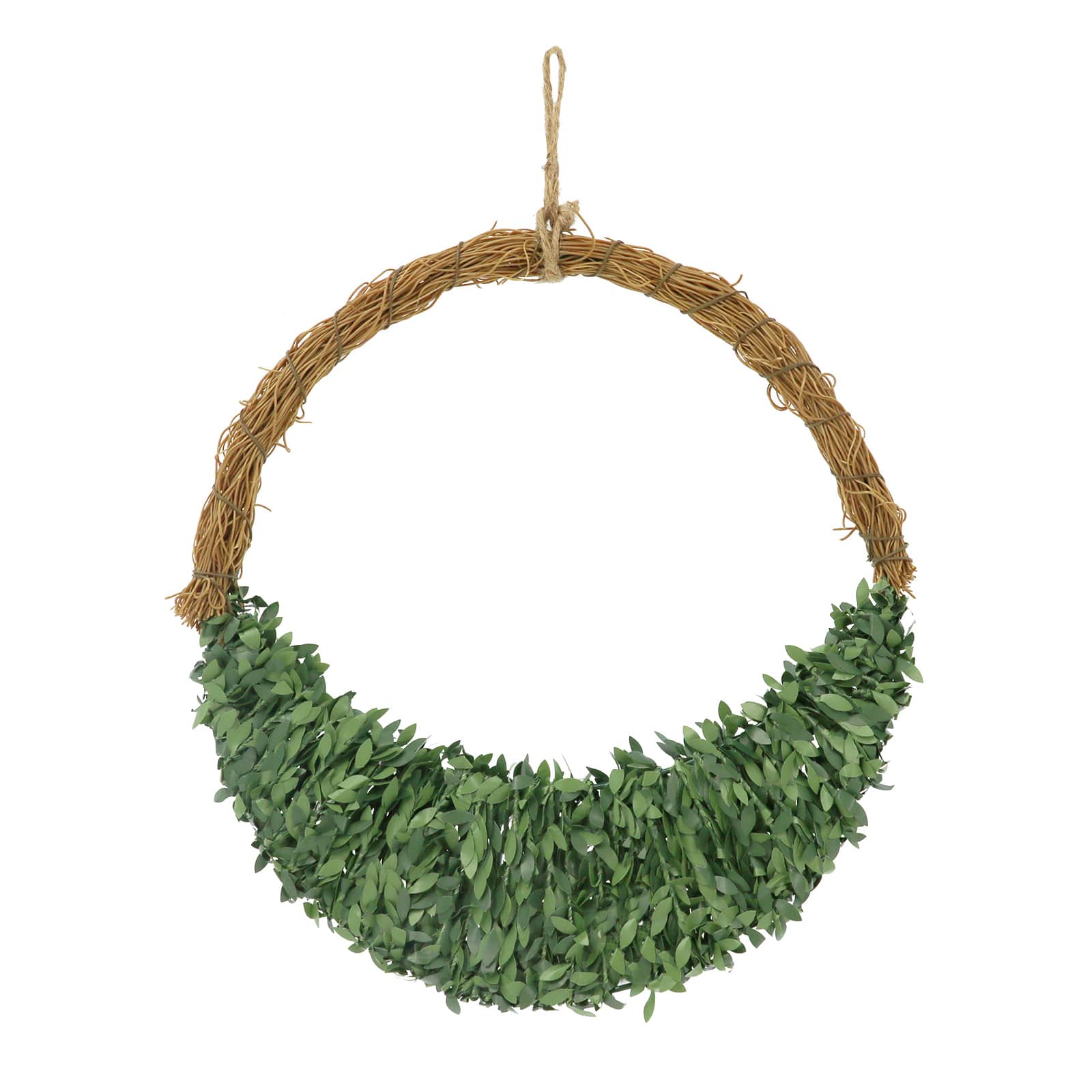 11&#x22; Half Wreath Boxwood Form by Ashland&#xAE;