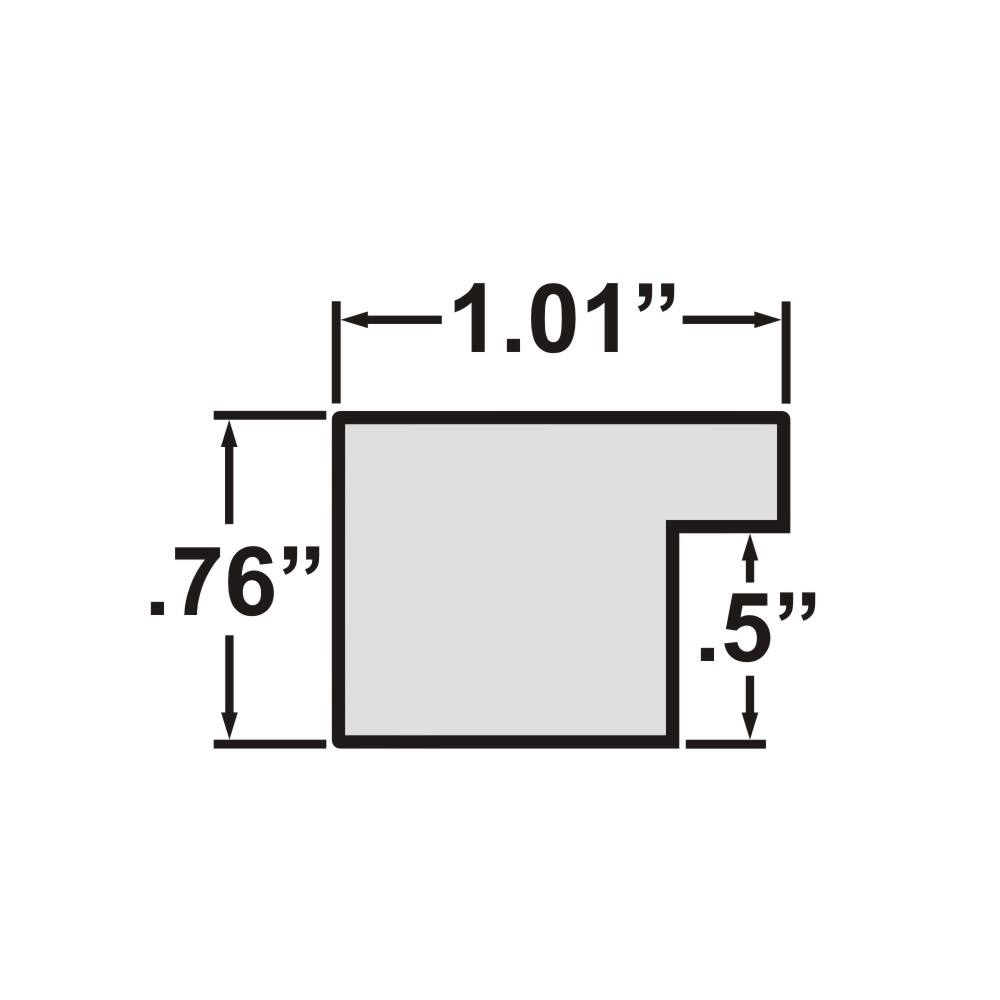 Craig Frames Essentials Mystic Satin Black Picture Frame