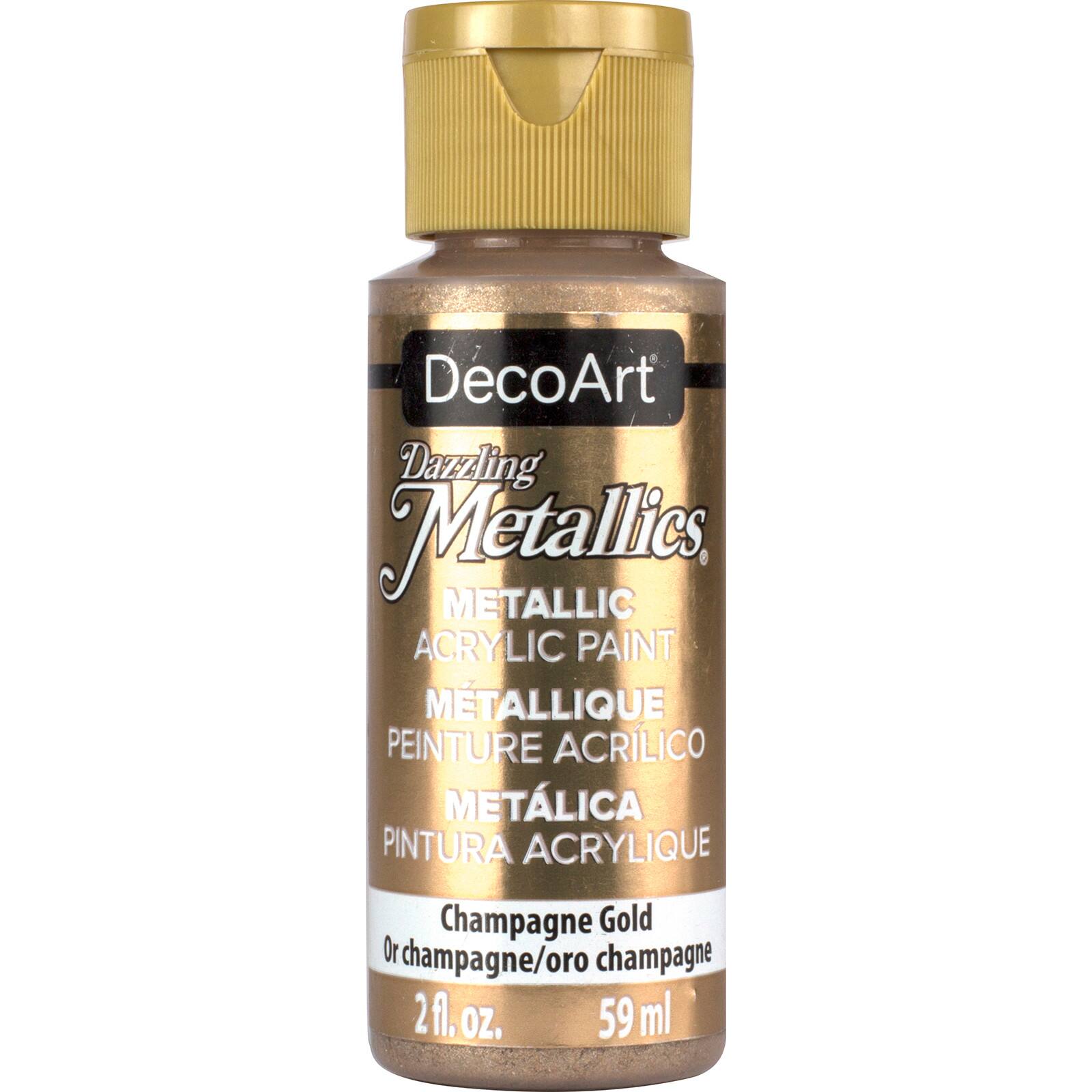 DecoArt Dazzling Metallics Paint, 2 oz By Deco Art in Champagne Gold