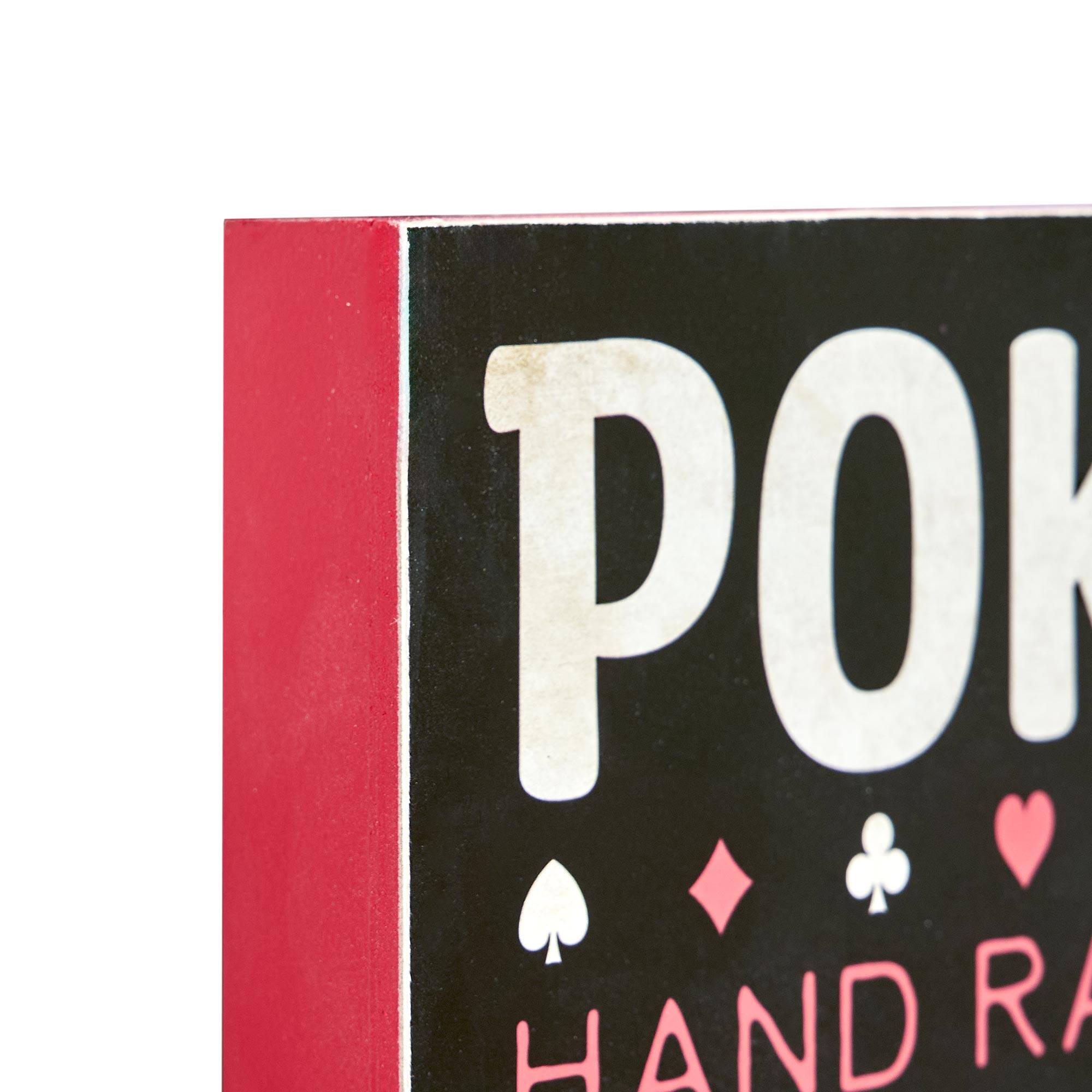 American Art Decor Poker Rules 7.87&#x22; x 31.89&#x22; Wall Decor 