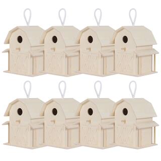 ArtMinds - Confezione Da 12 Casette Per Uccelli In Legno Non Finite - 4,3 Pollici - Per Decorazioni Fai Da Te E Pittura