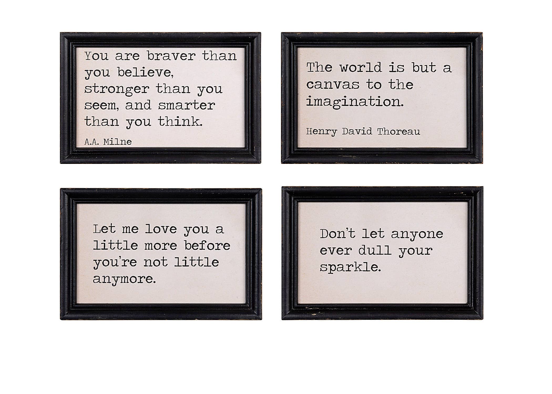 Hello Honey&#xAE; Wood Framed Inspiration Phrases Set