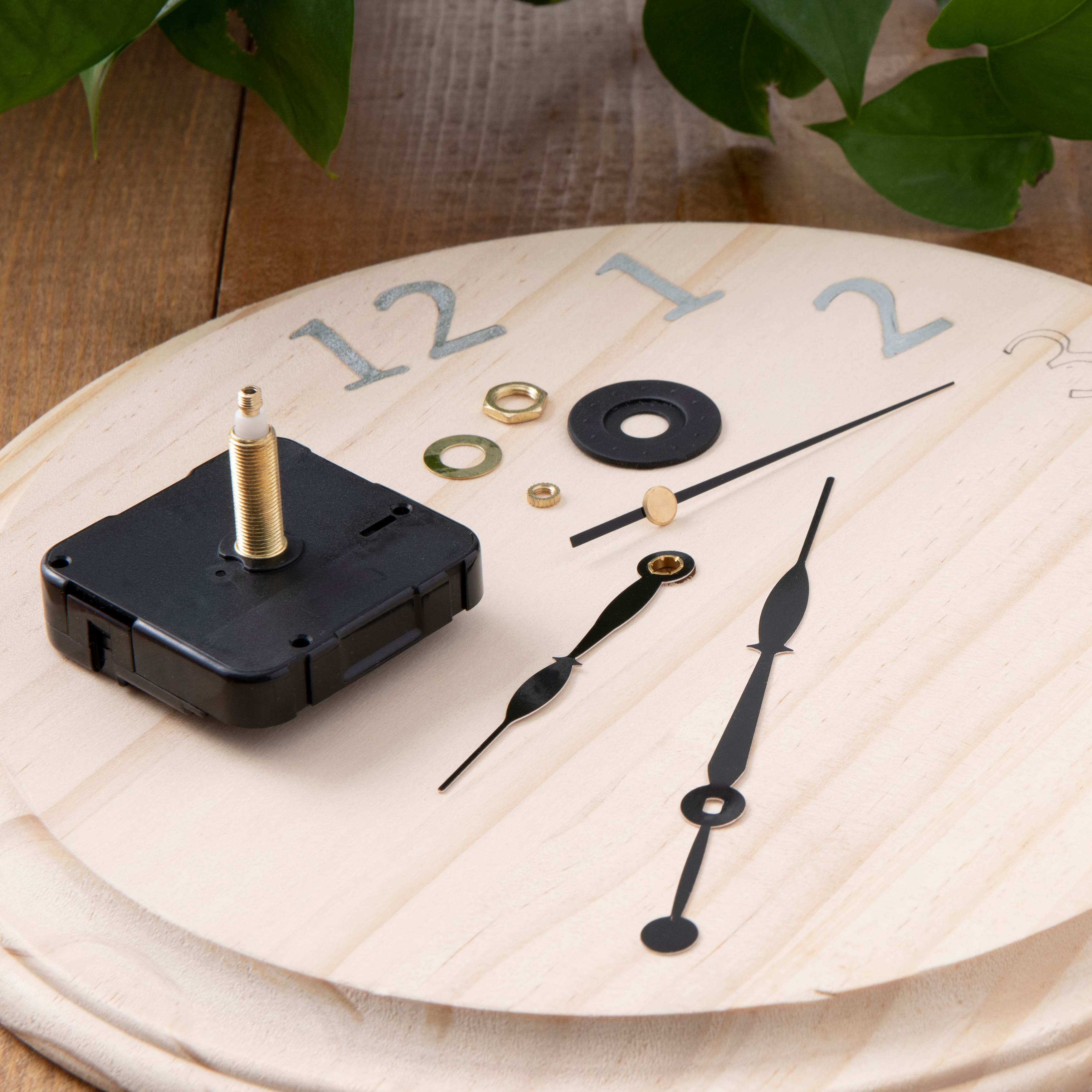 6 Pack: 3/4&#x22; Clock Movement Kit with Black Hands by Make Market&#xAE;