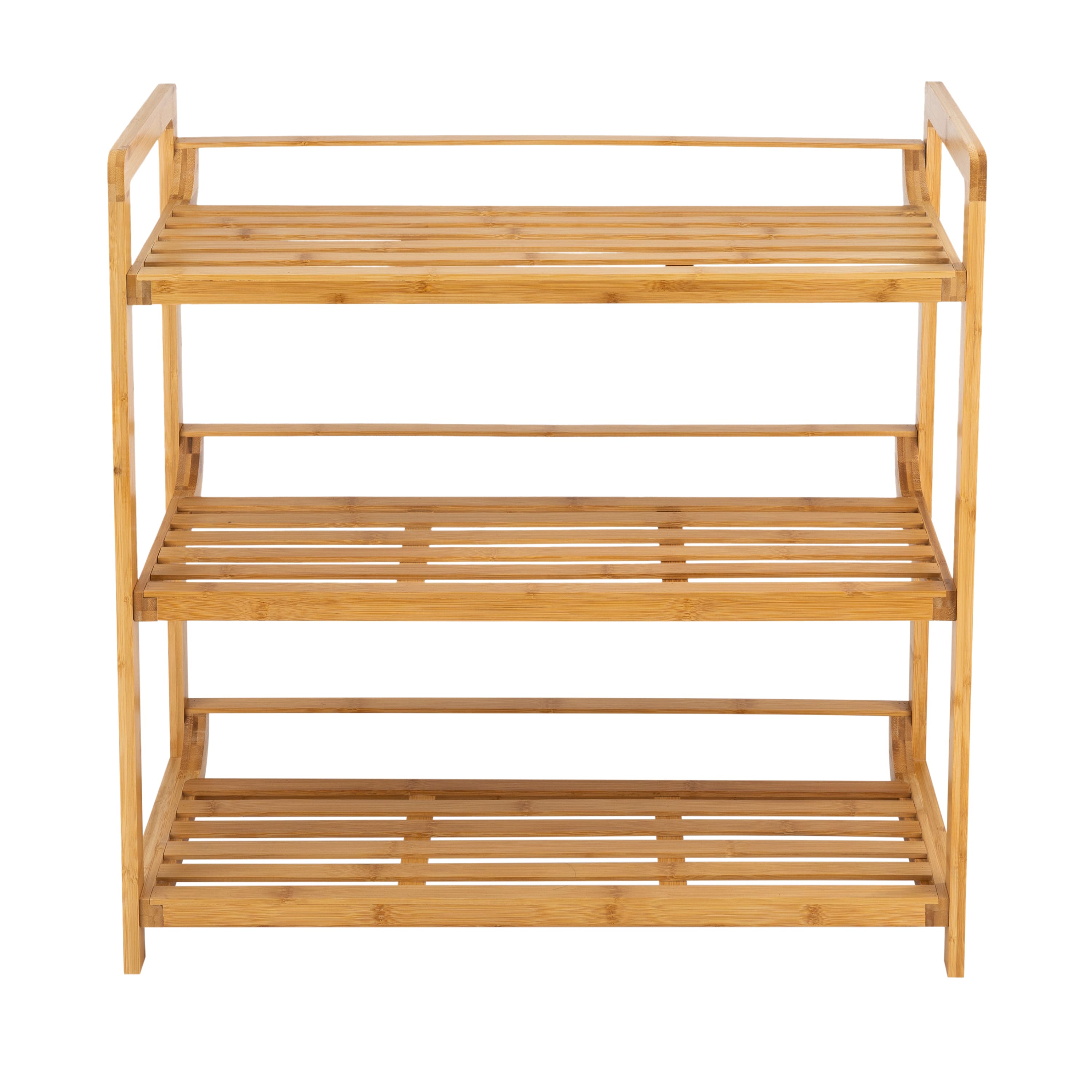 Organize It All Bamboo Double Wide 3-Tier Shelf