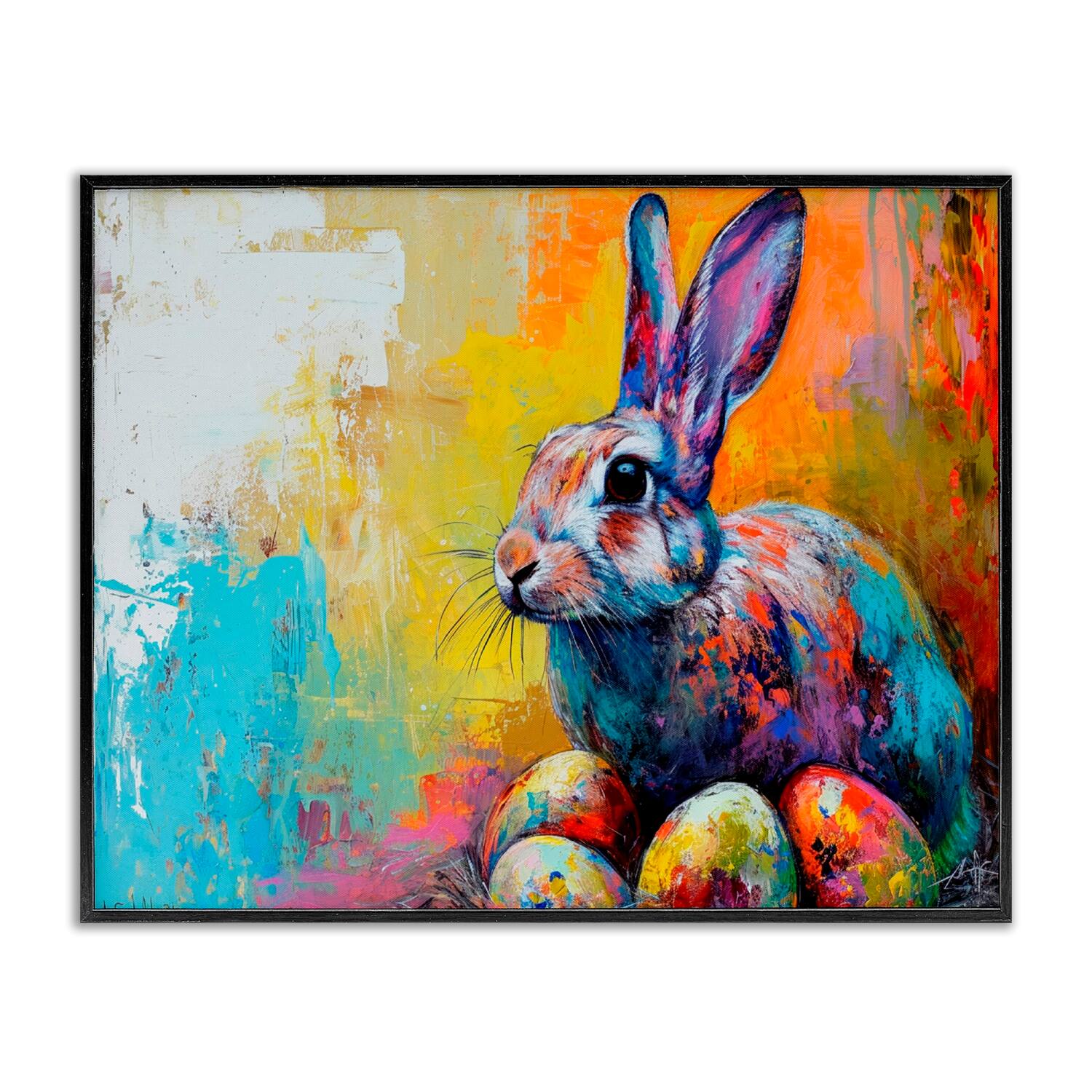 Stupell Industries Easter Joy Abstract Framed Giclee Art