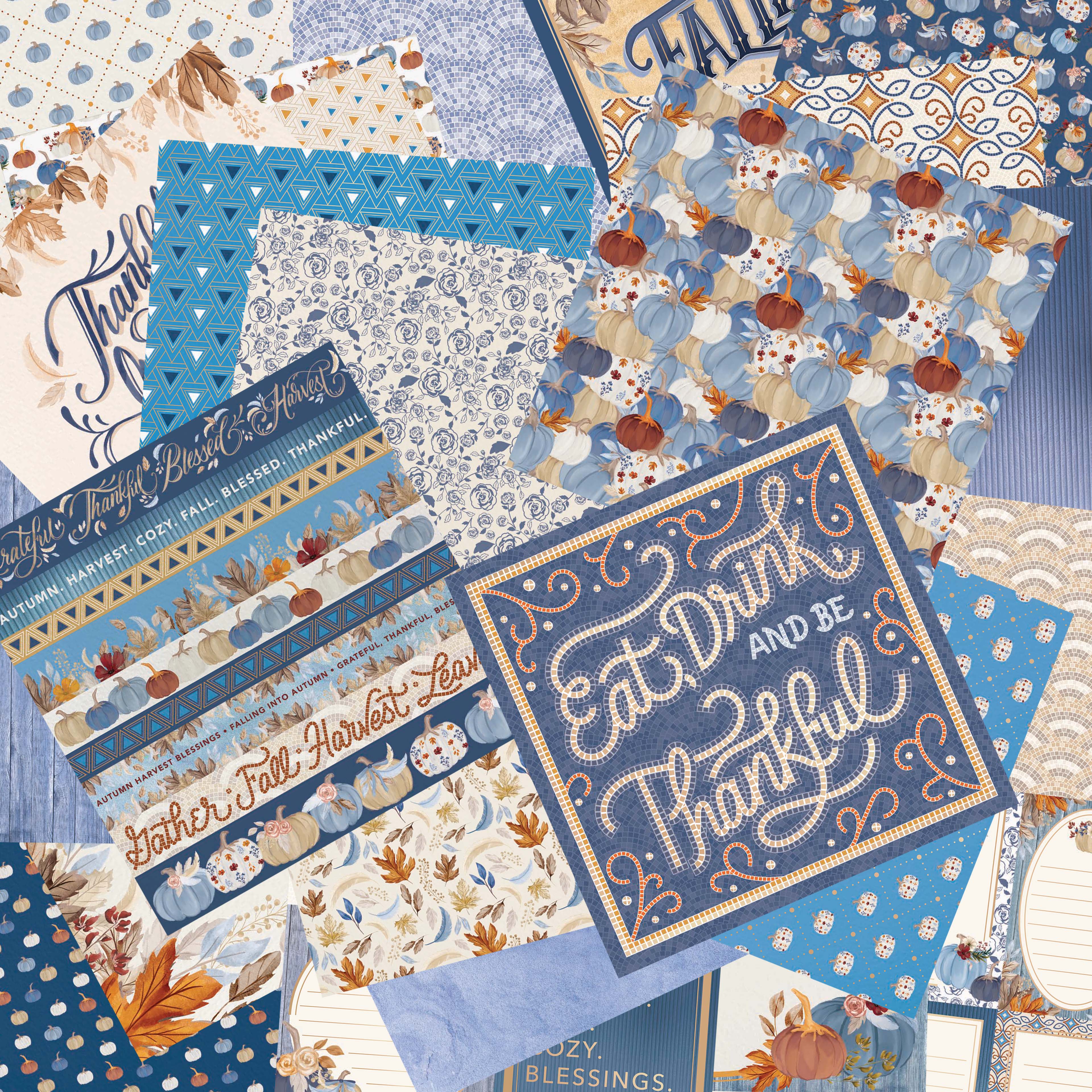 Craft Smith 12&#x22; x 12&#x22; Blue Harvest Paper Pad