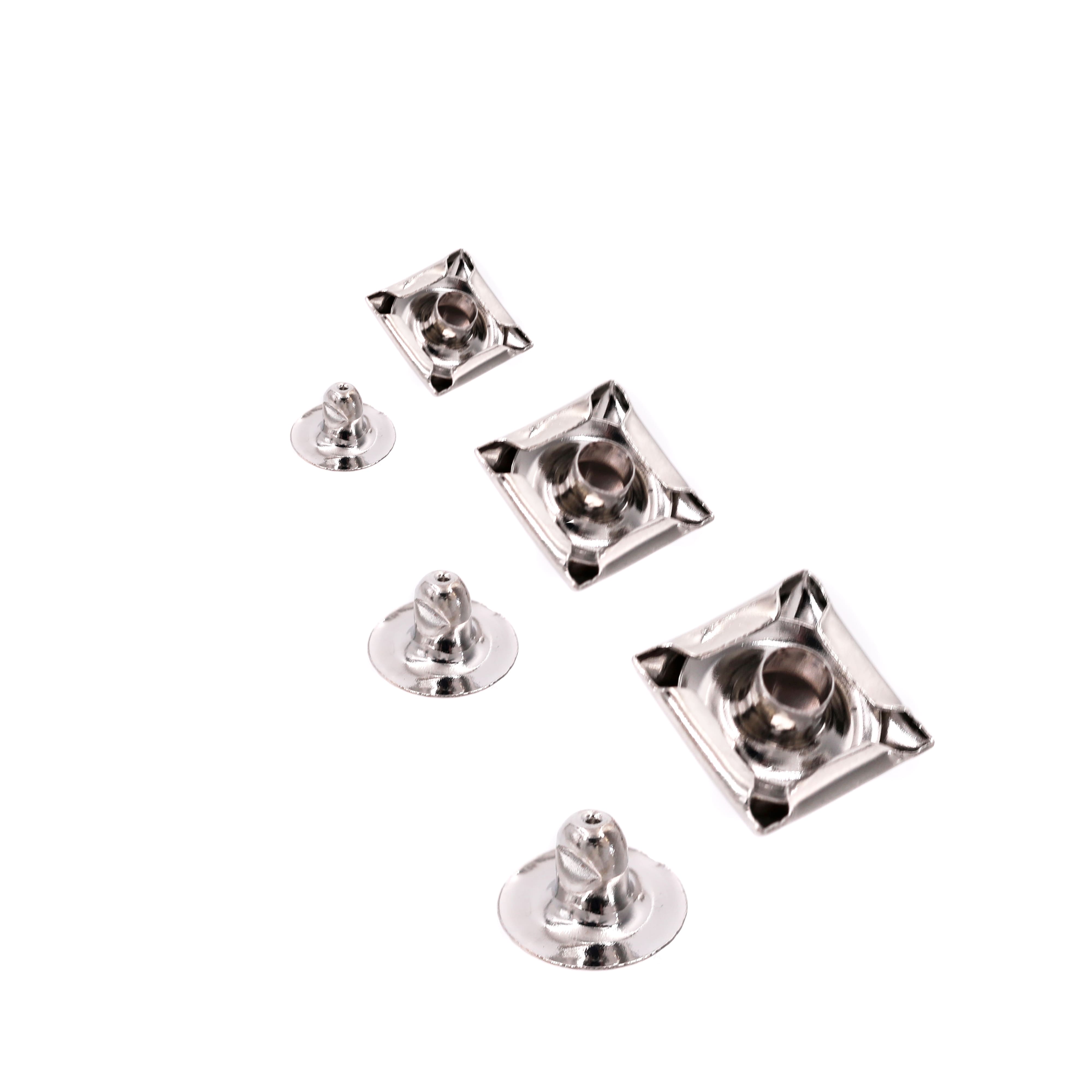 Assorted Rhodium Leather Rivet Mix by Bead Landing™