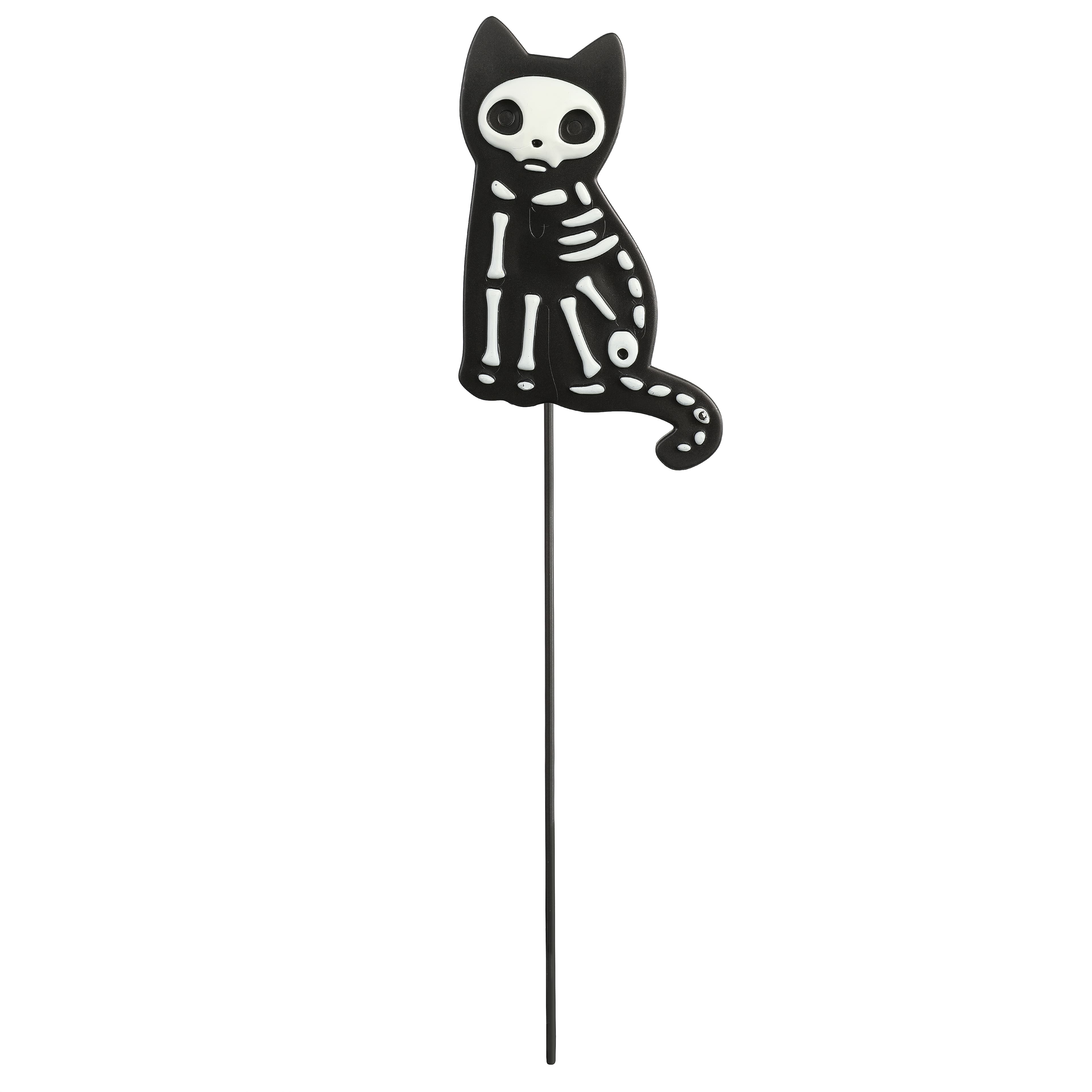 9" Black & White Cat Skeleton Pick by Ashland®