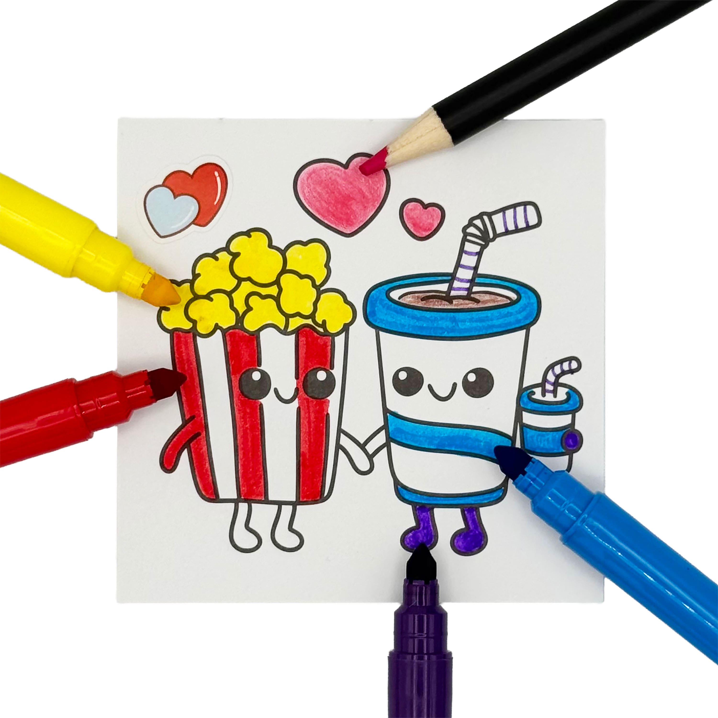 Little Yellow Bicycle® French Fry Mini Colouring Book