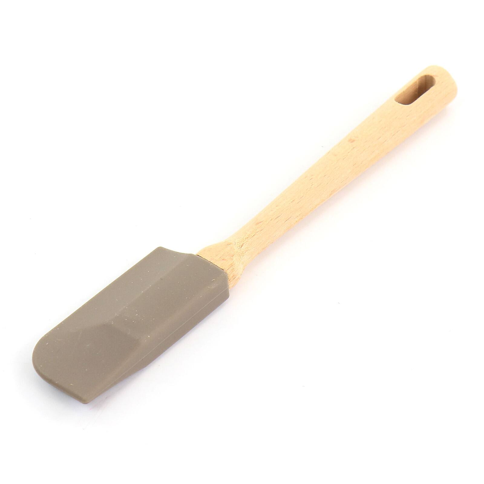 Martha Stewart Beech Wood Silicone Spatula in Gray