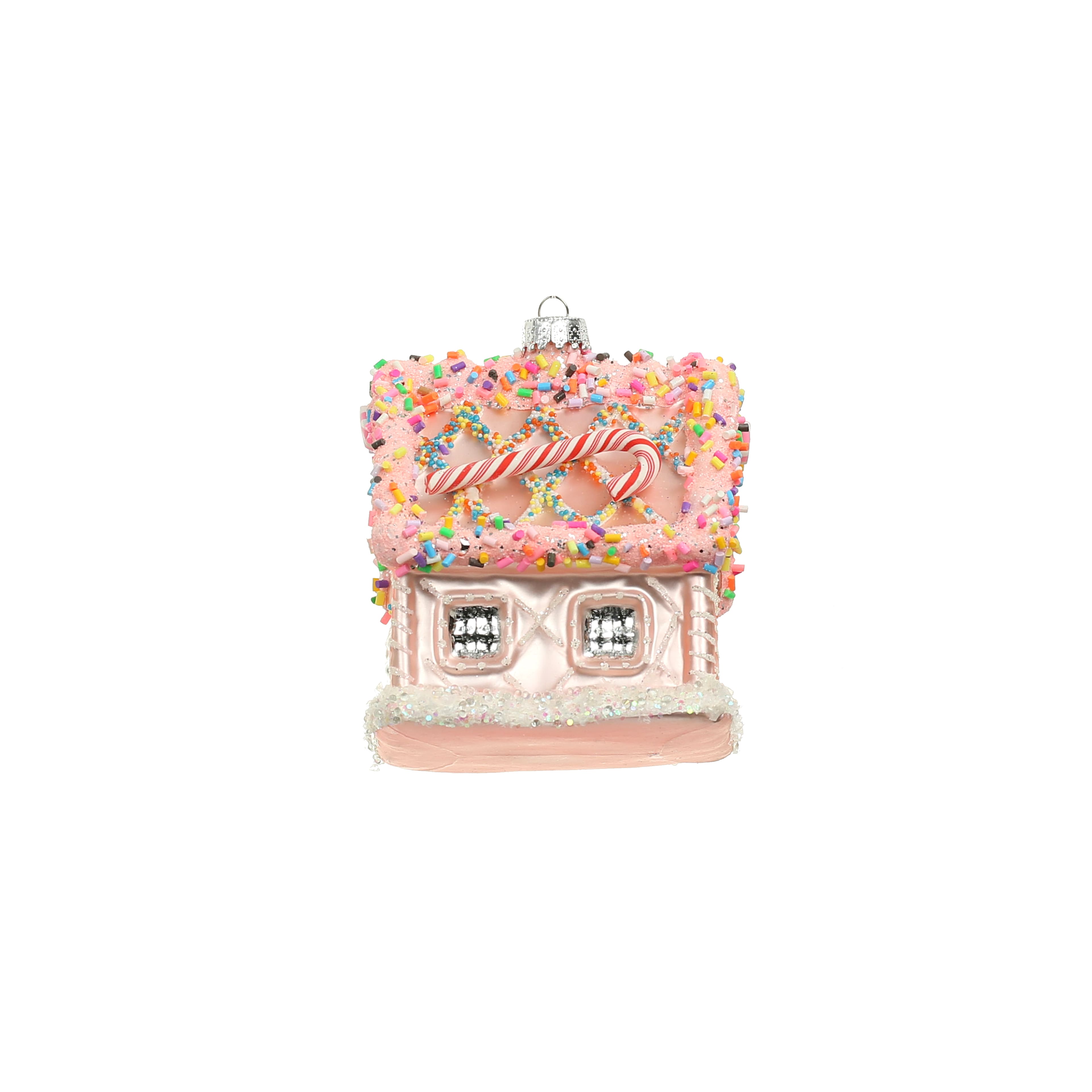 3.75&#x22; Sprinkles &#x26; Candy Glass Gingerbread House Ornament by Ashland&#xAE;