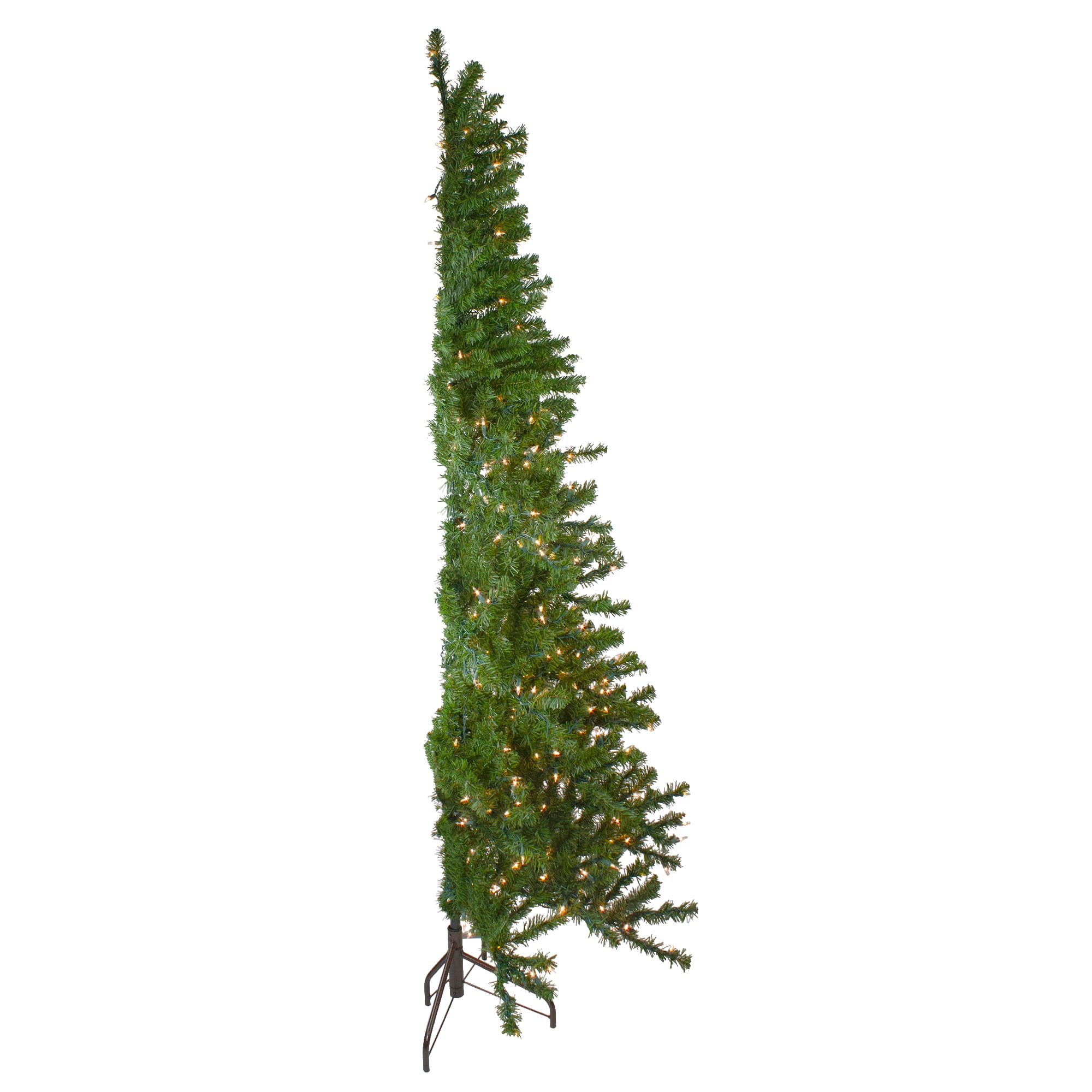 7.5ft. Pre-Lit Medium Canadian Pine Artificial Christmas Wall Tree, Clear Lights