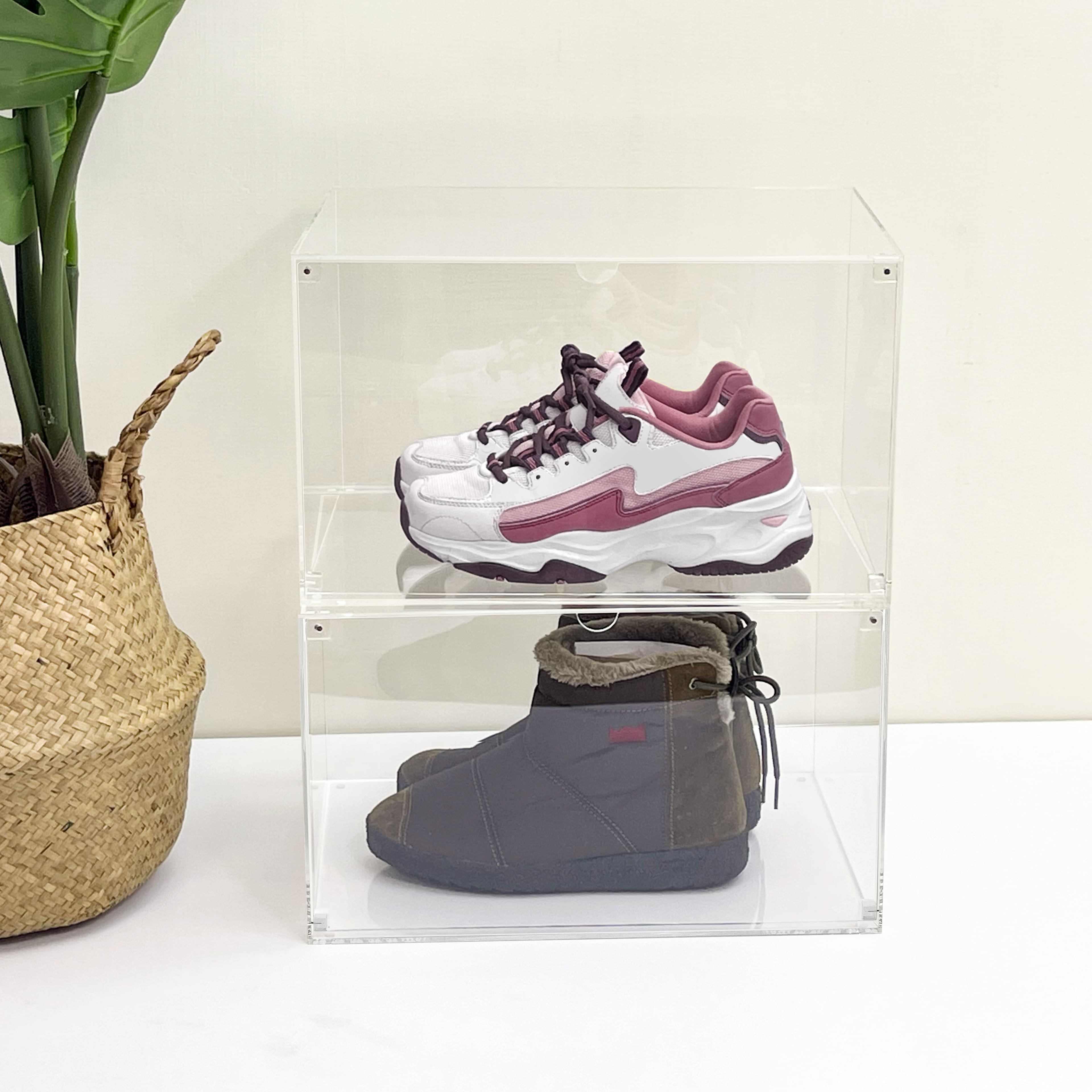 Clear Acrylic Shoe Display Case by Studio D&#xE9;cor&#xAE;