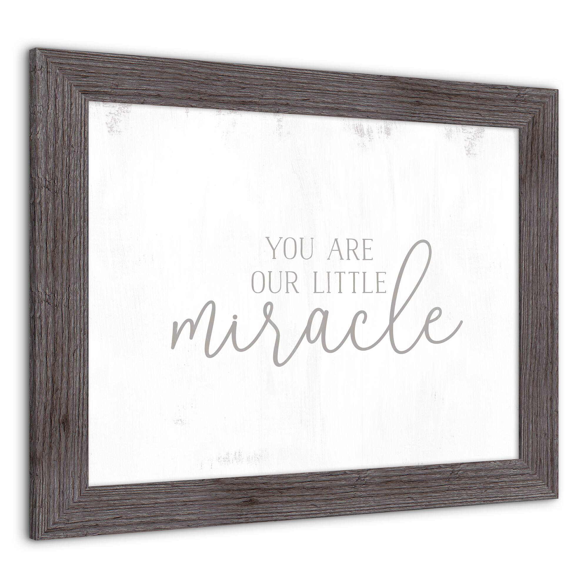 Our Little Miracle Framed Print Wall Hanging