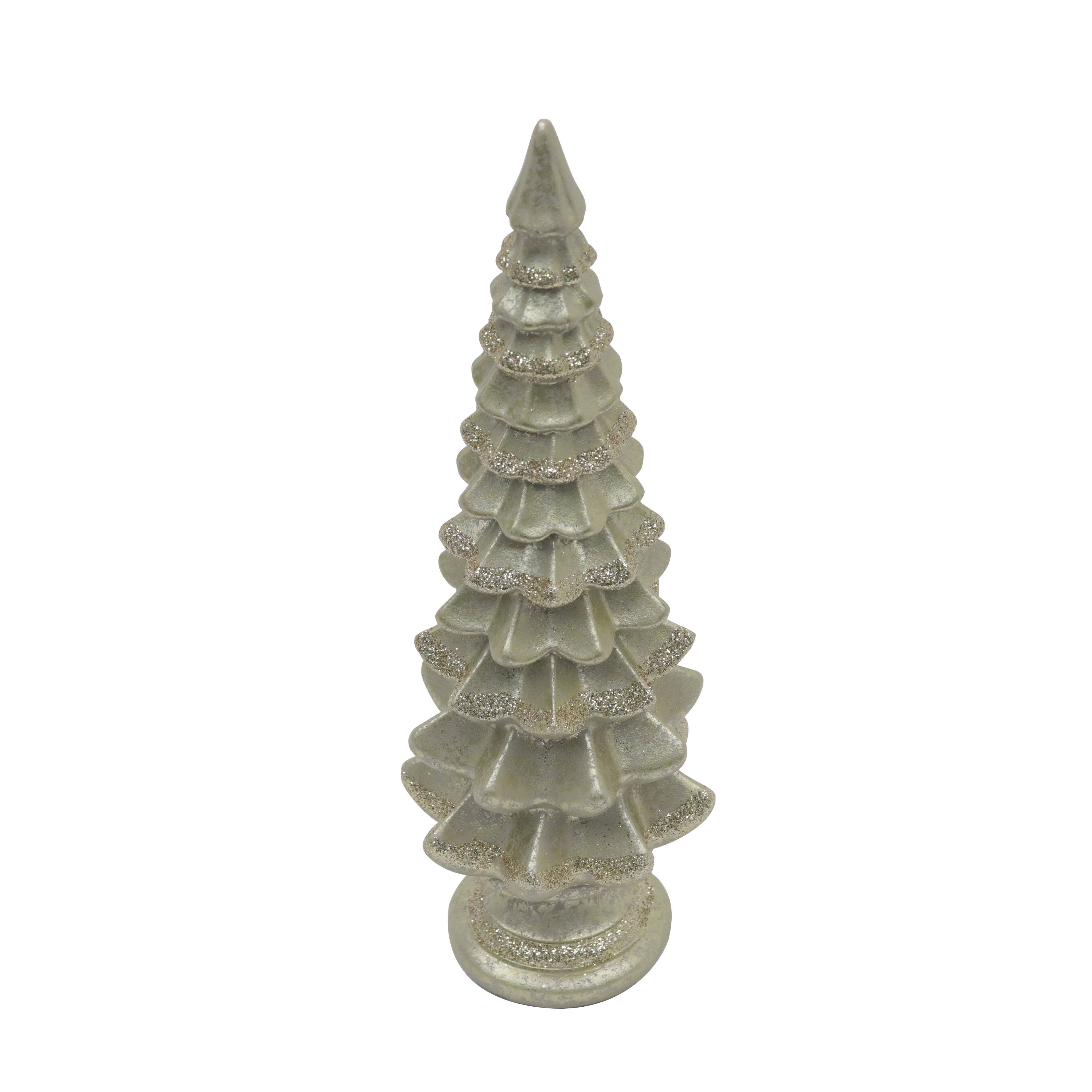 Arbre de No&#xEB;l de table blanc scintillant de 36,8&#xA0;cm d&#x2019;Ashland