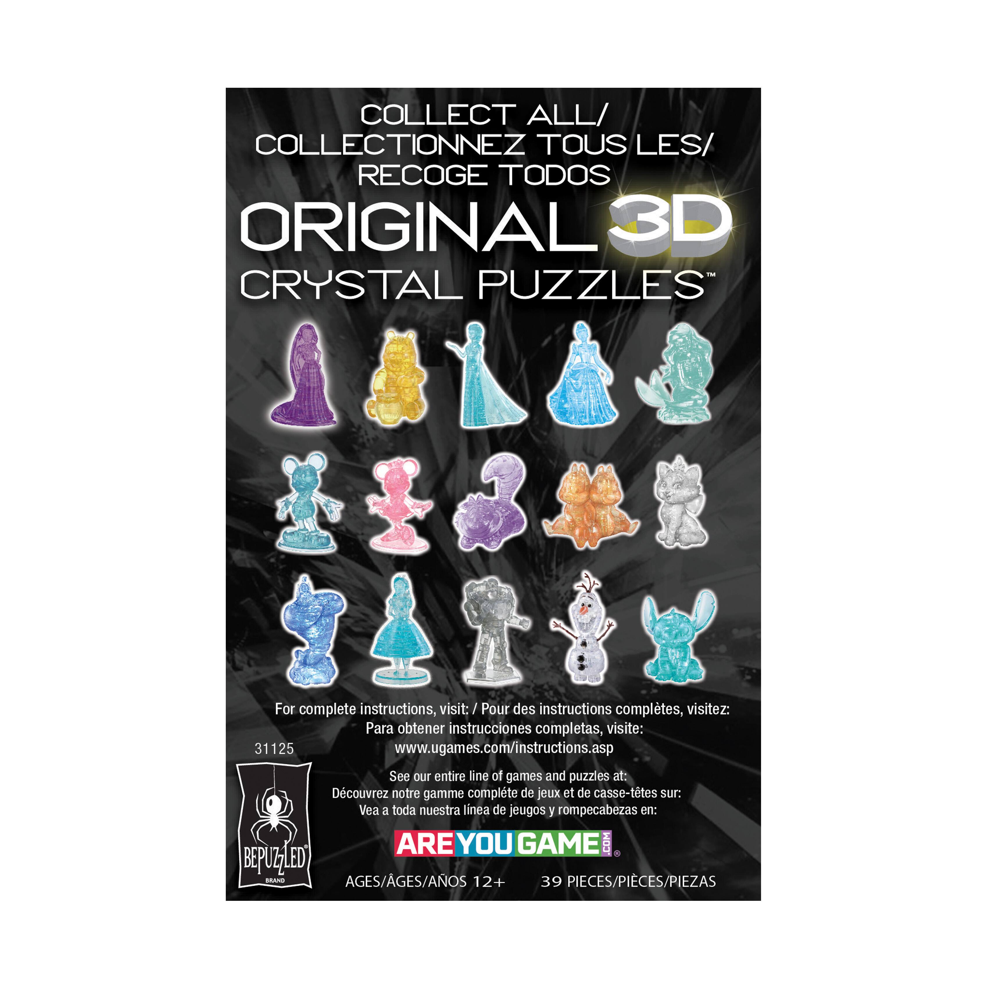 3D Crystal Puzzle - Disney Aurora (Aqua): 39 Pcs