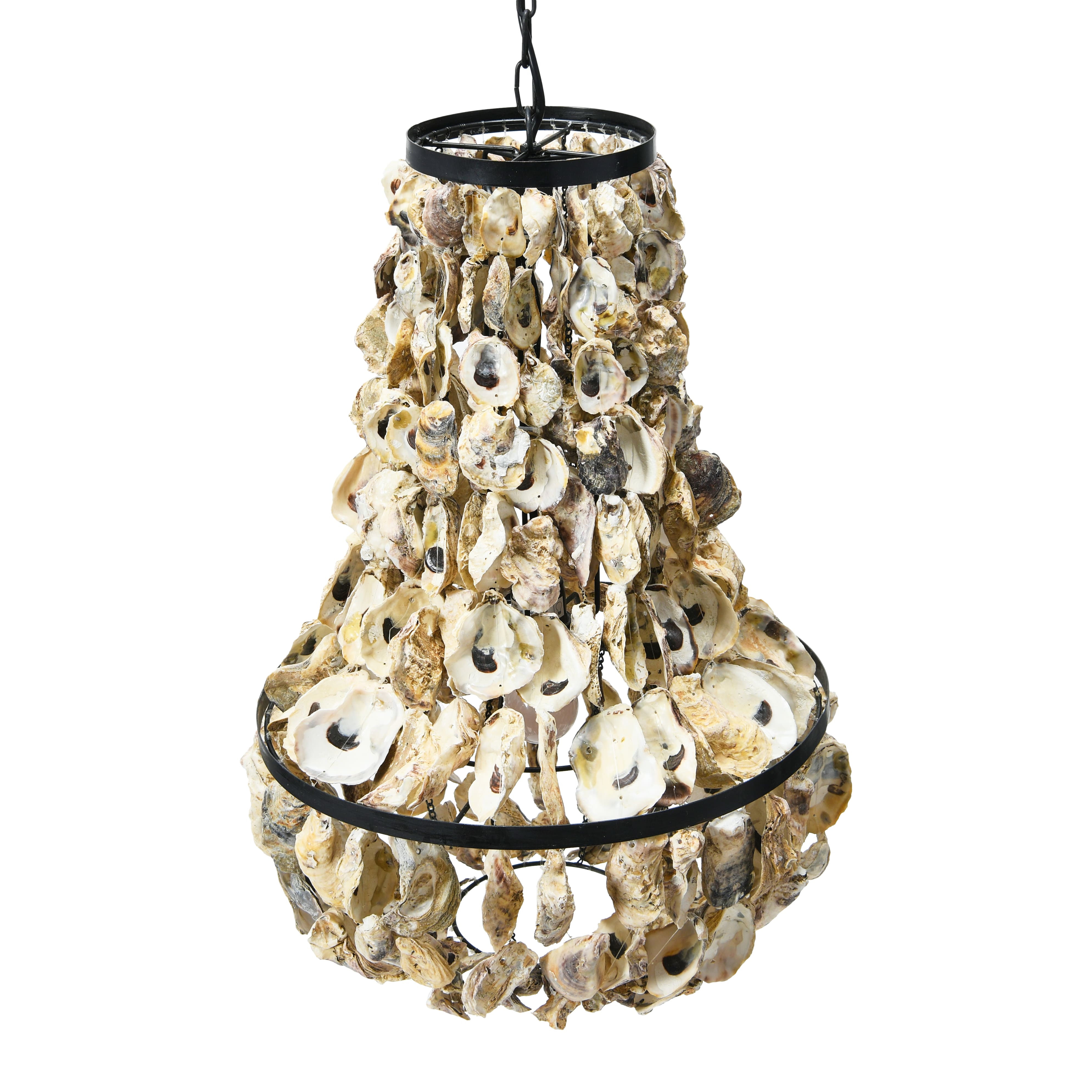 29&#x22; Oyster Shell Chandelier
