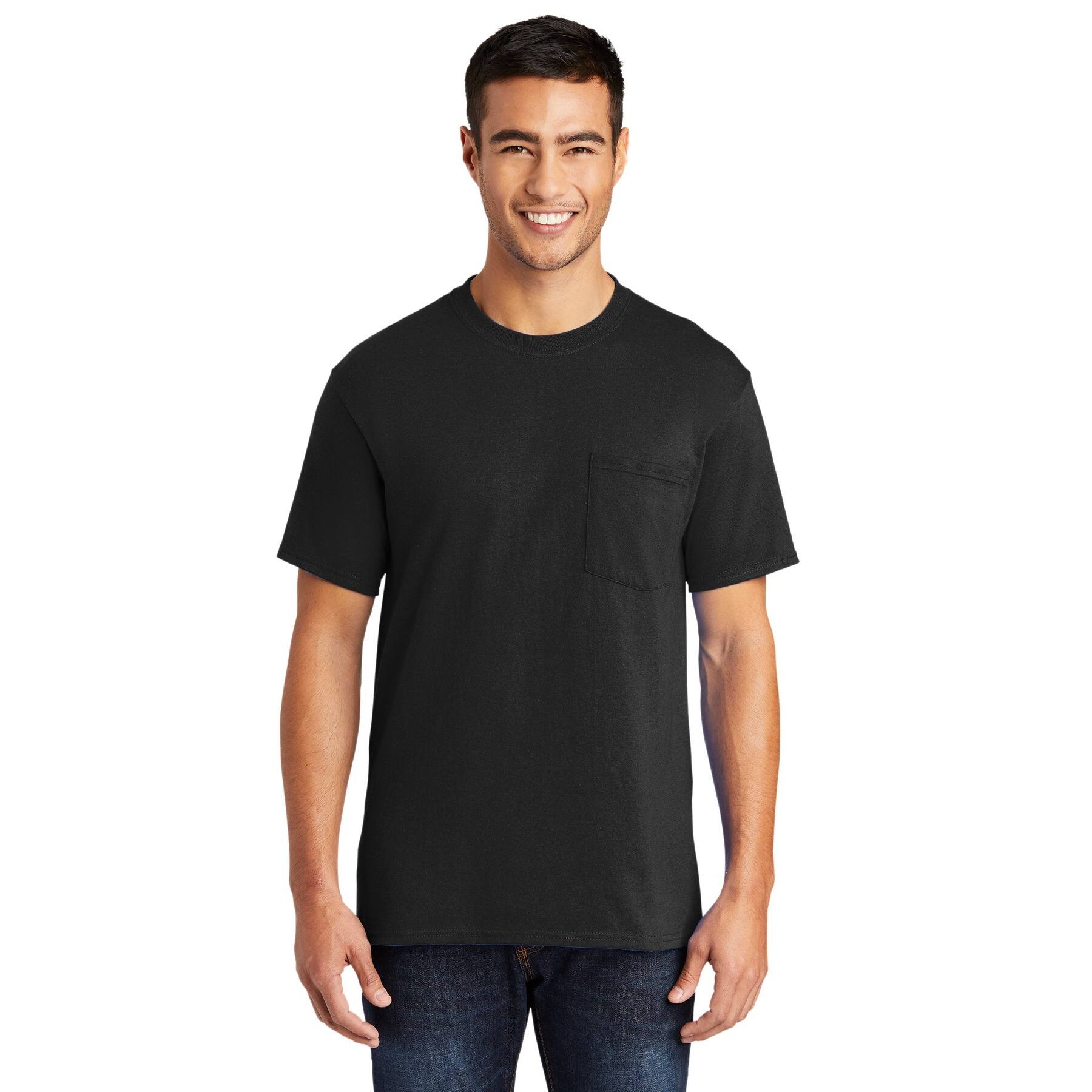Port & Company® Core Blend Pocket Adult Tall Tee